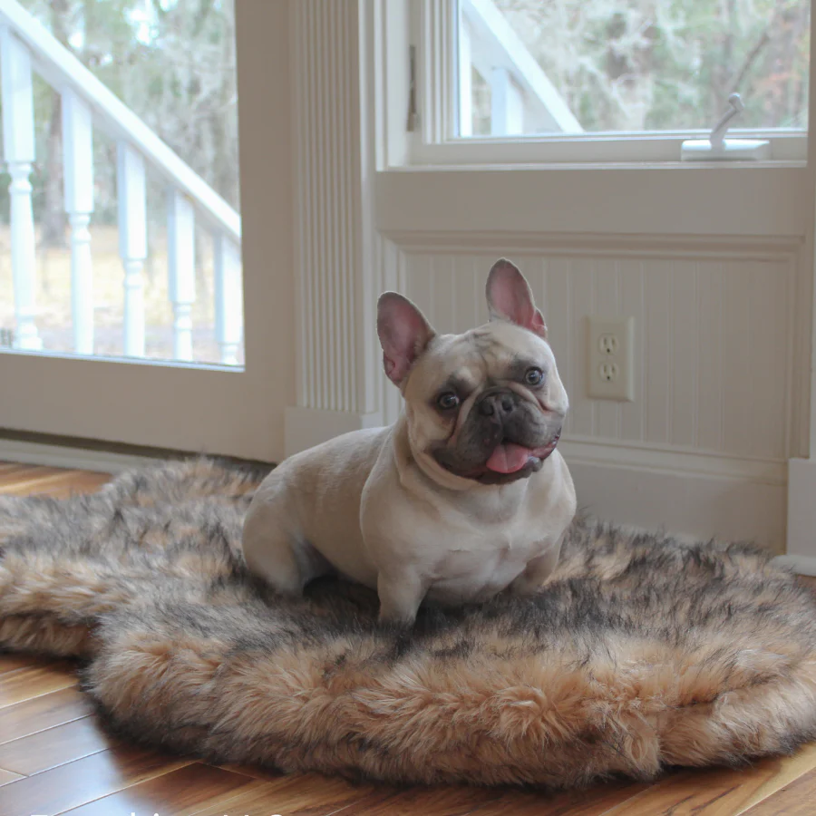 PupRug by Paw.com® Faux Fur Orthopedic Dog Bed - Curve Sable Tan - Image 8