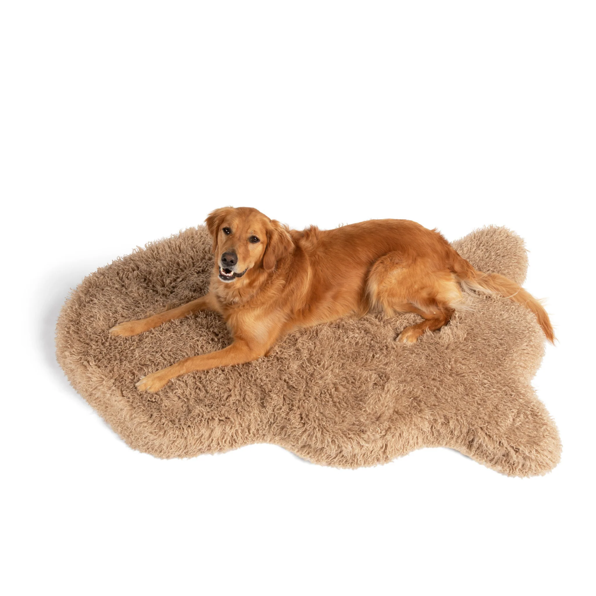 PupRug® Luxe Faux Fur Orthopedic Dog Bed -  Plush Sheep Tan - Image 11
