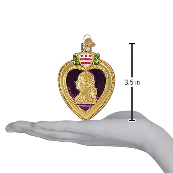 Purple Heart Ornament by Old World Christmas - Image 6