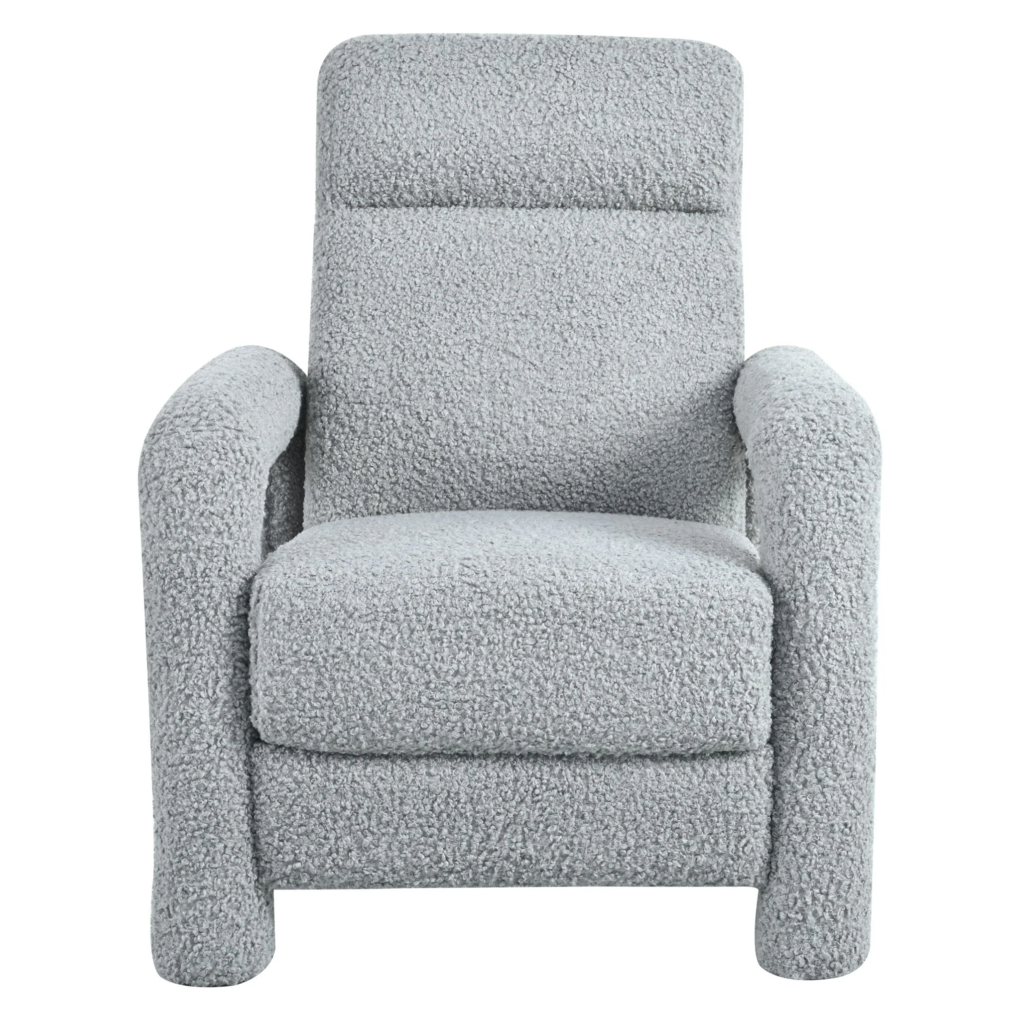 Push Back Recliner Armchair Upholstered Recliner Chair Single Sofa With Adjustable Backrest - Image 2