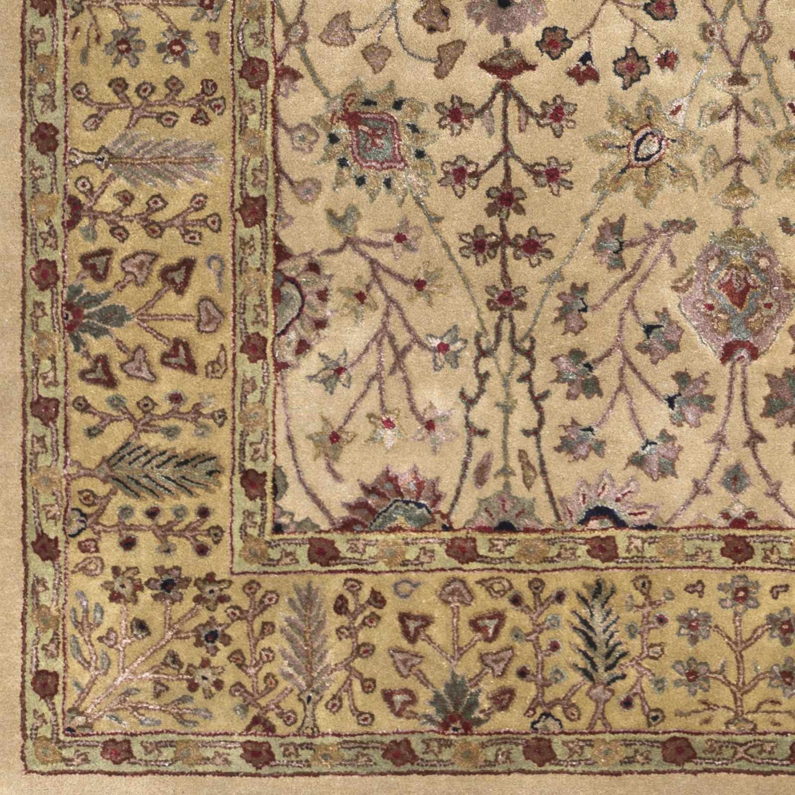 Pwyll Beige Damask Area Rug - Clearance - Image 7