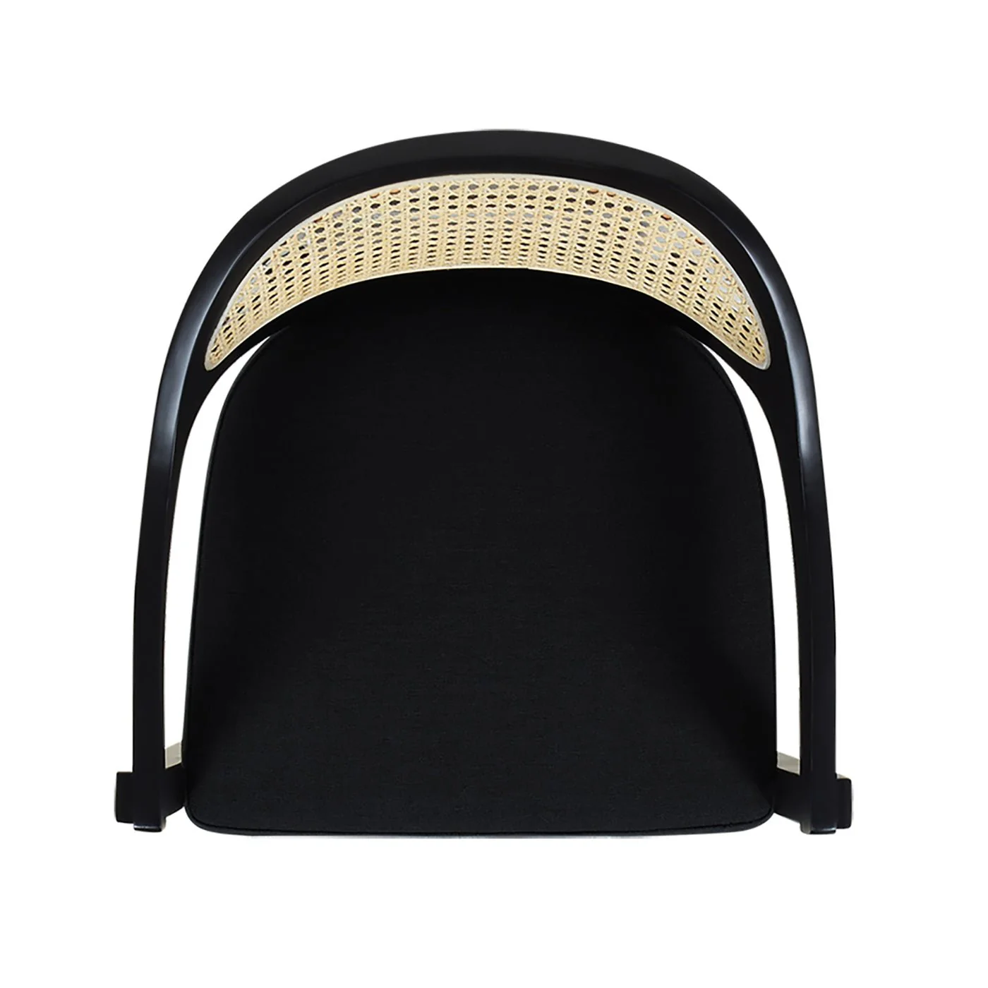 Pyrla 26" Upholstered Counter Stool with Curved Cane Back and Wood Legs - Image 14