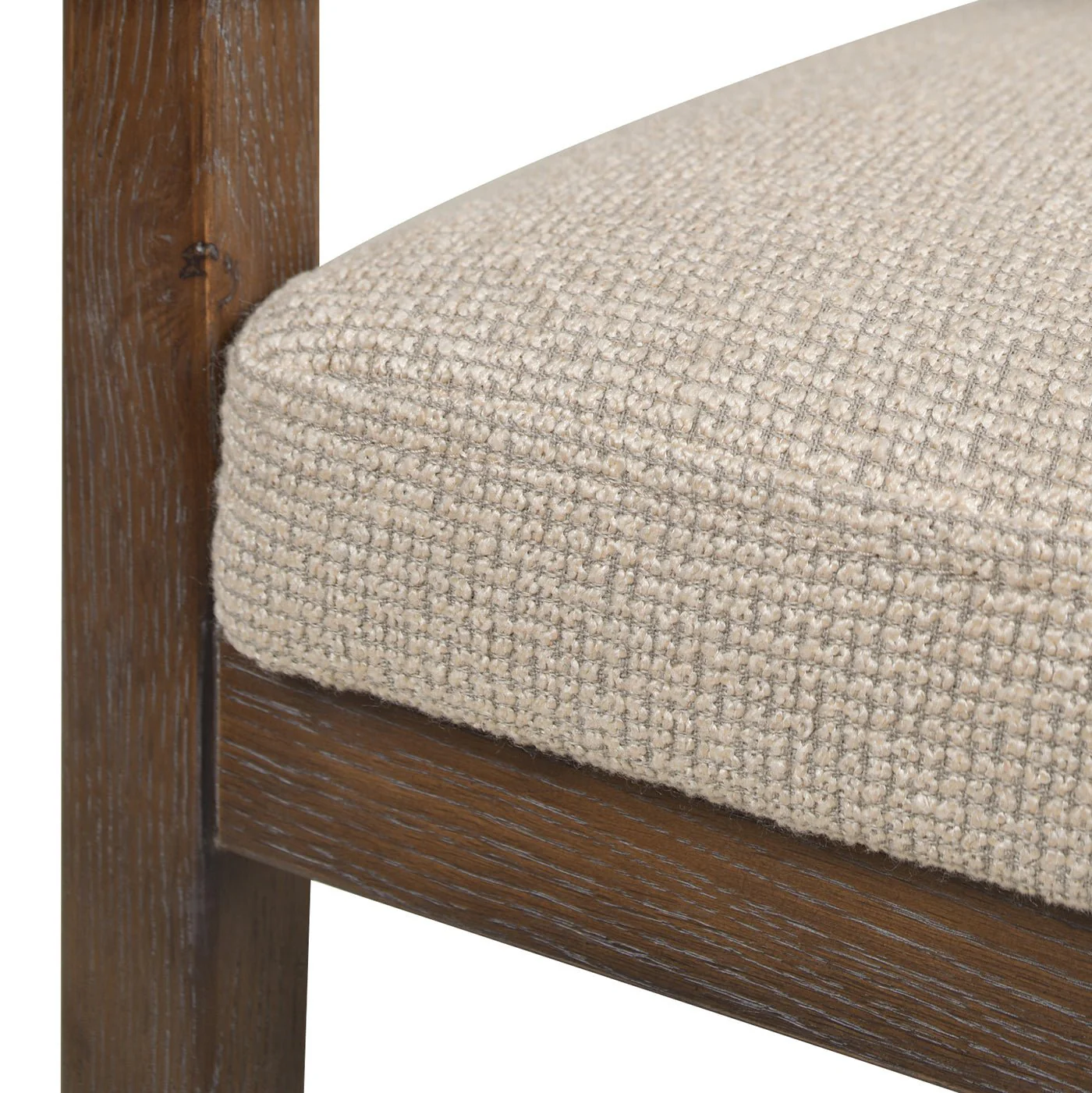 Pyrla 26" Upholstered Counter Stool with Curved Cane Back and Wood Legs - Image 7
