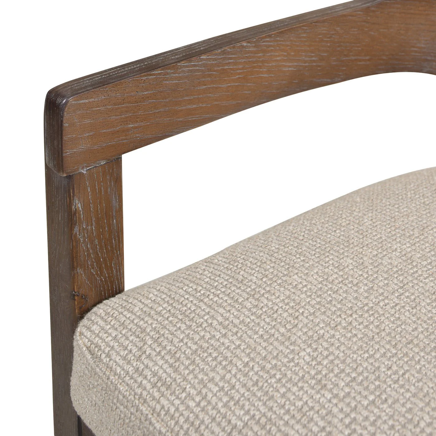 Pyrla 26" Upholstered Counter Stool with Curved Cane Back and Wood Legs - Image 8