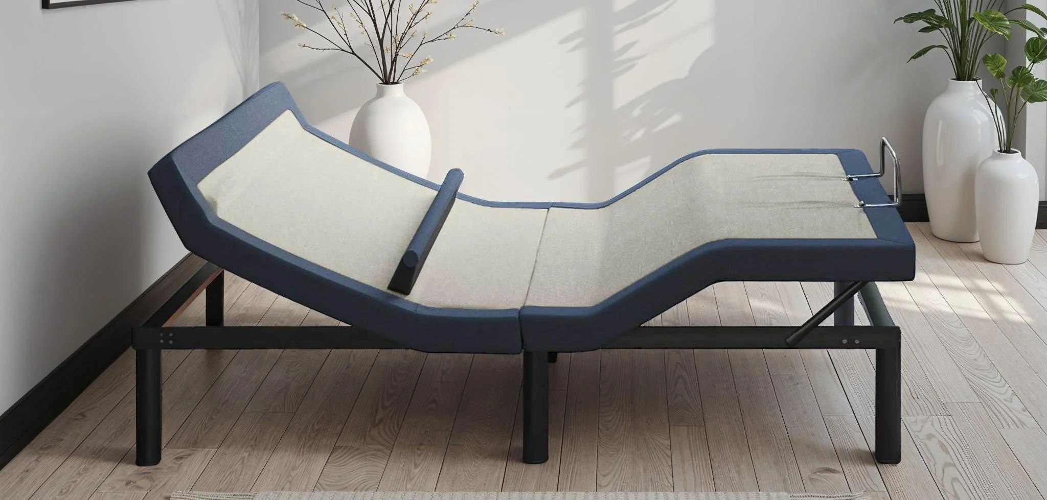 Queen Adjustable Bed Base with Head/Foot Tilt and Lumbar Position Adjustment - Image 5
