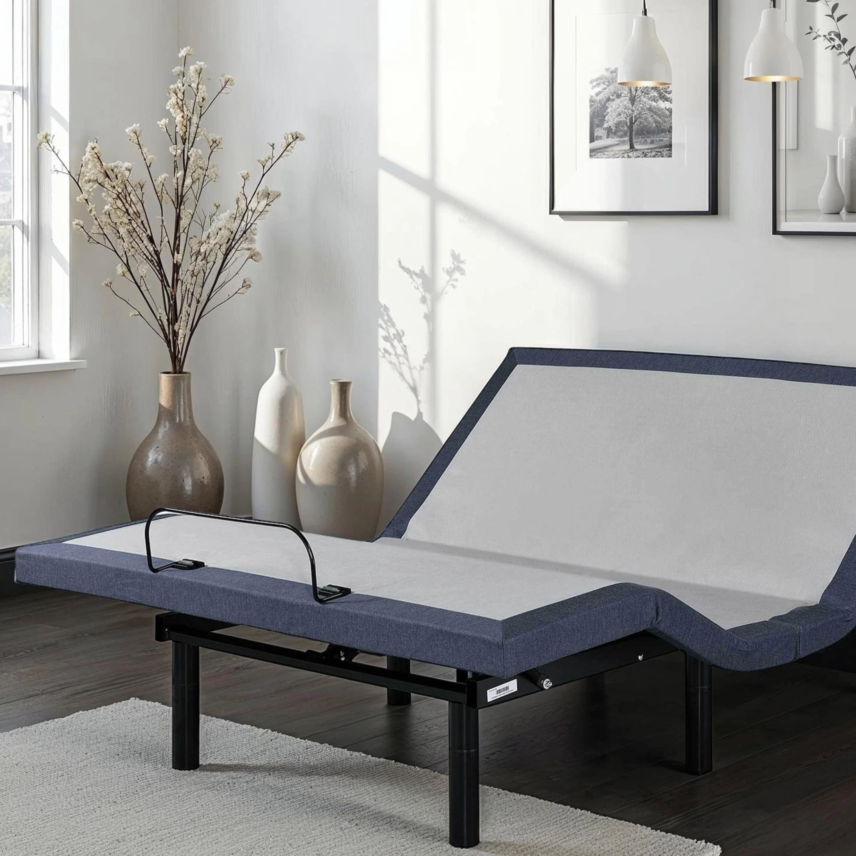 Queen Adjustable Bed Base with Vibration Modes and Adjustable Positions - Image 5