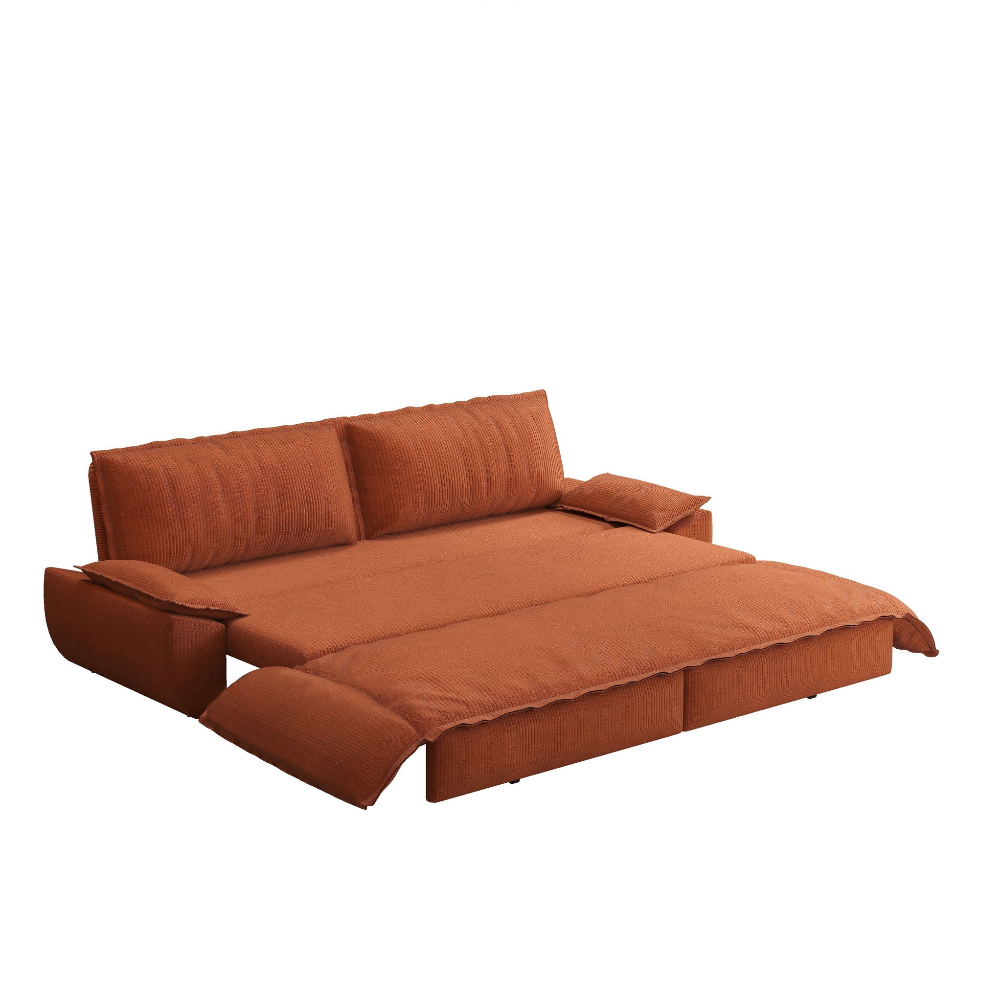 Queen Pull Out Sofa Bed, 3 In 1 Convertible Sleeper Sofa - Image 7