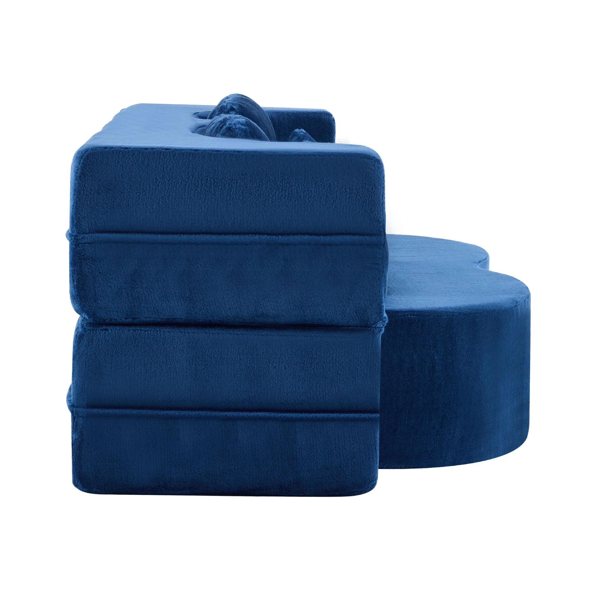 Queen Size Foldable Sofa Bed Chenille Futon Couch - Image 18