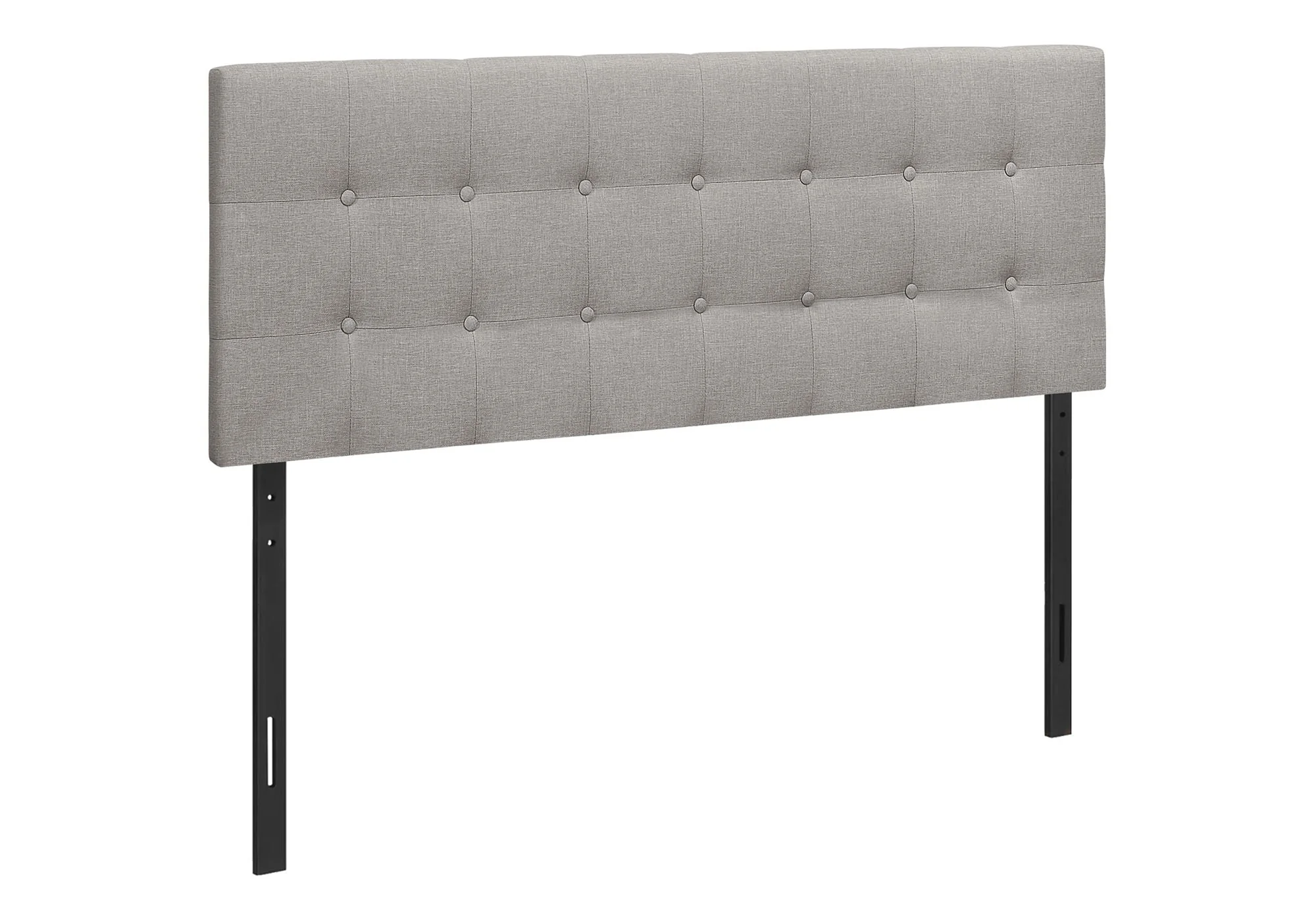 Queen Size Upholstered Gray Headboard - Image 3