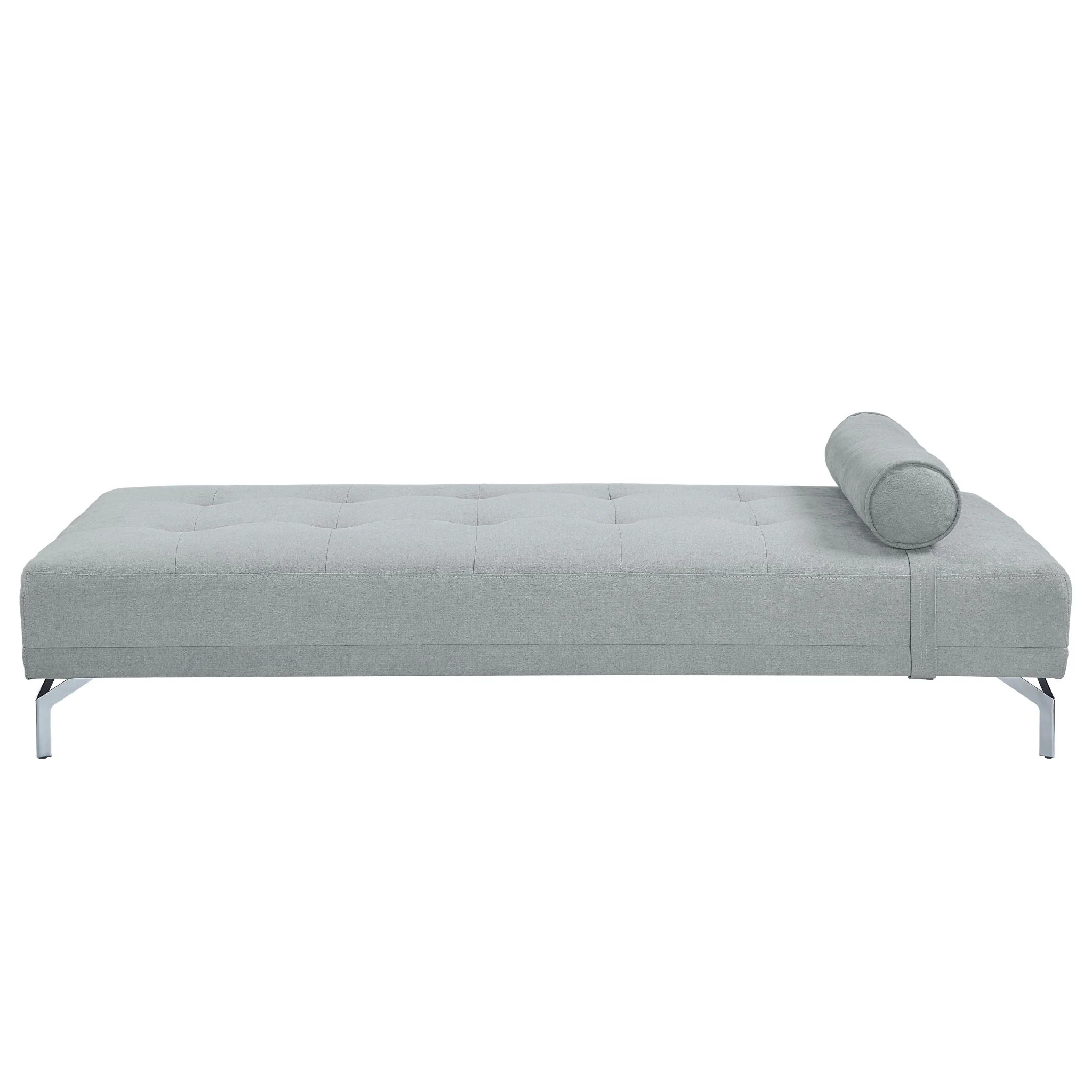 Quenti - Velvet Sofa Bed With Pillow - Gray - Image 2