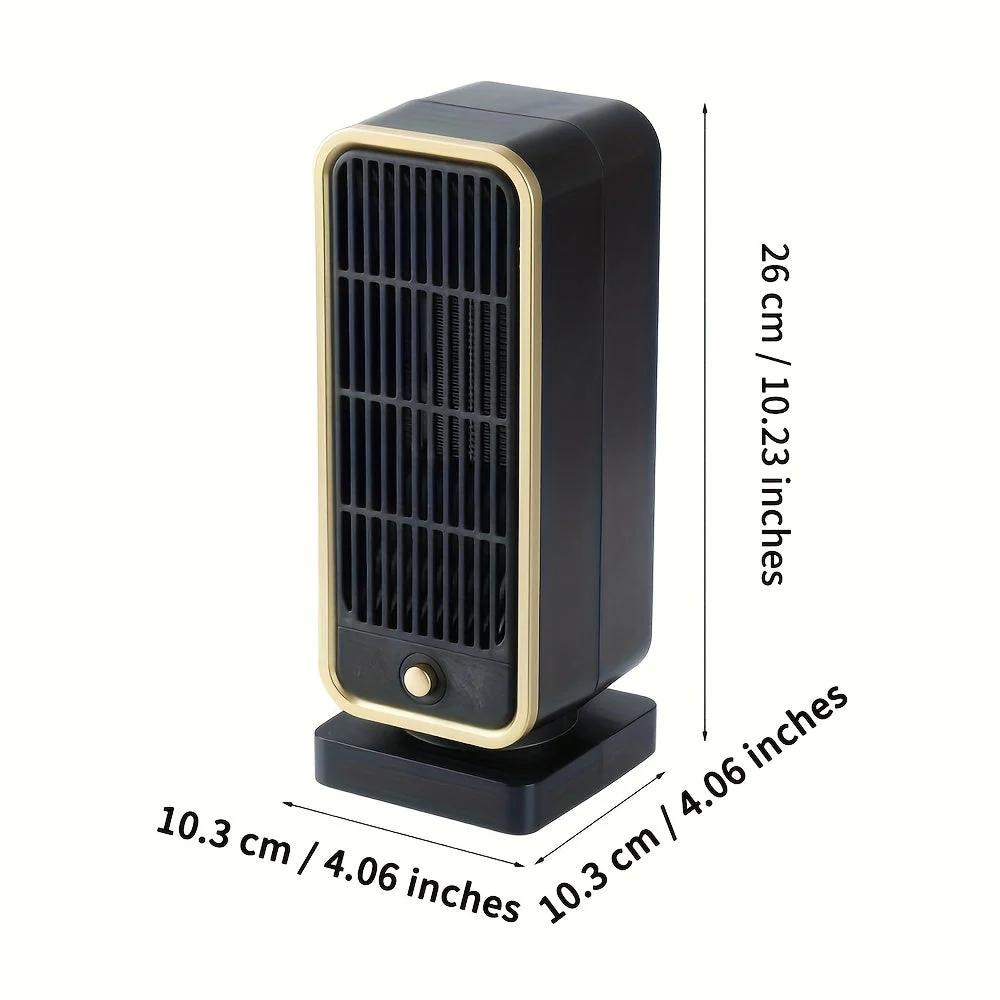 Quiet 500W Ceramic Space Heater - Portable Electric Heater for Office & Bedroom - Image 10