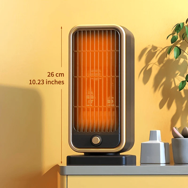 Quiet 500W Ceramic Space Heater - Portable Electric Heater for Office & Bedroom - Image 5