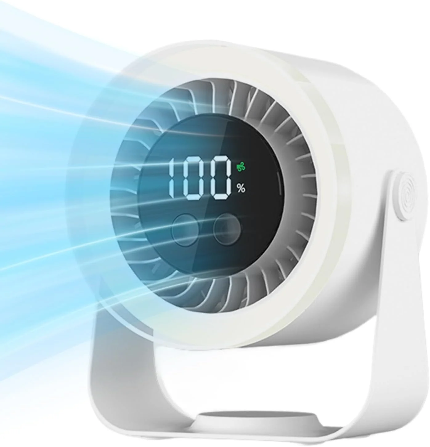 Quiet Desk Fan 10-Speed USB Rechargeable 3600mAh Portable - Image 13