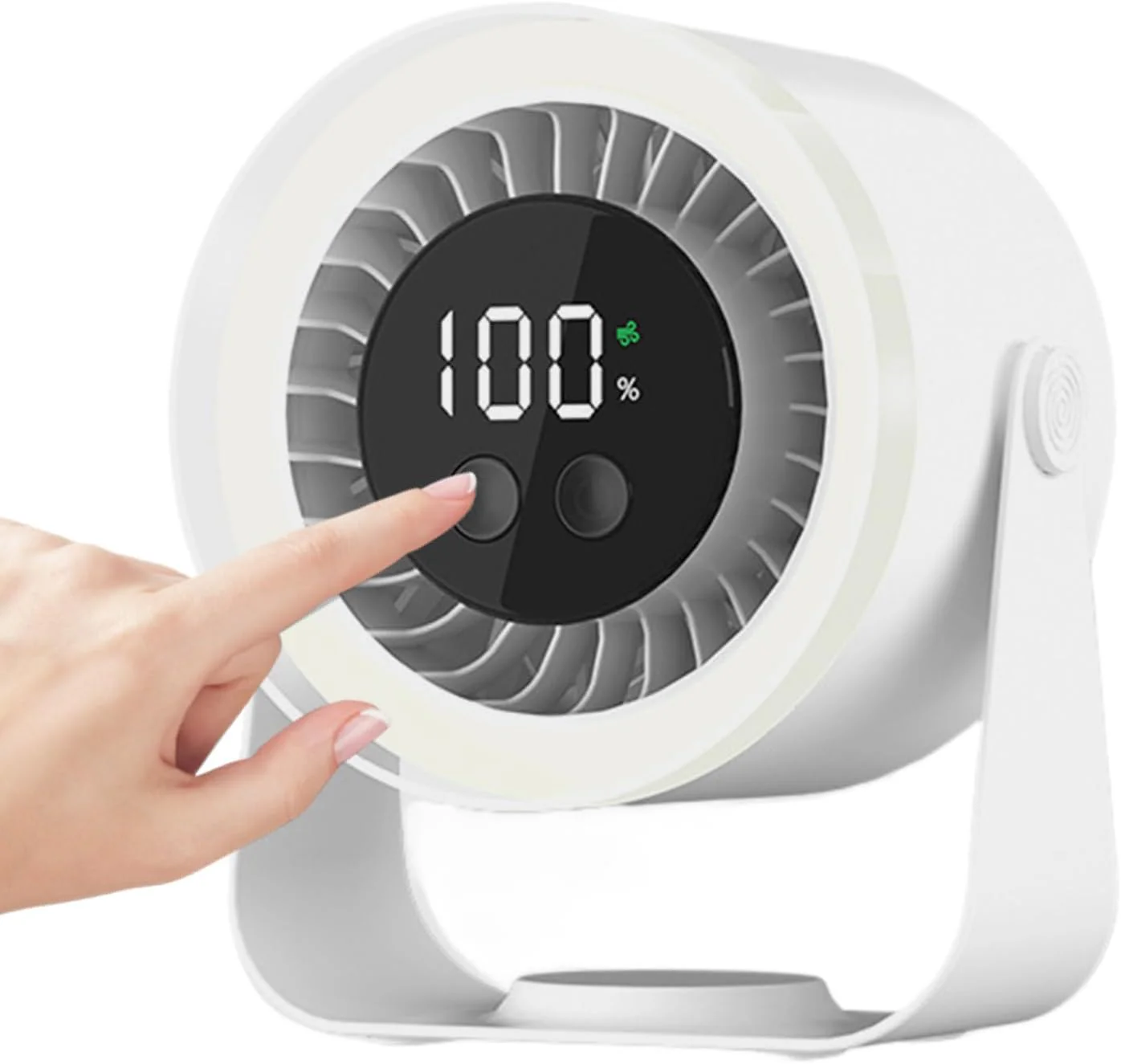 Quiet Desk Fan 10-Speed USB Rechargeable 3600mAh Portable - Image 14