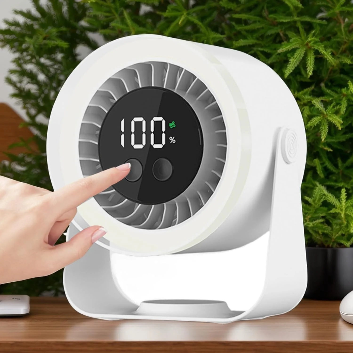 Quiet Desk Fan 10-Speed USB Rechargeable 3600mAh Portable - Image 15