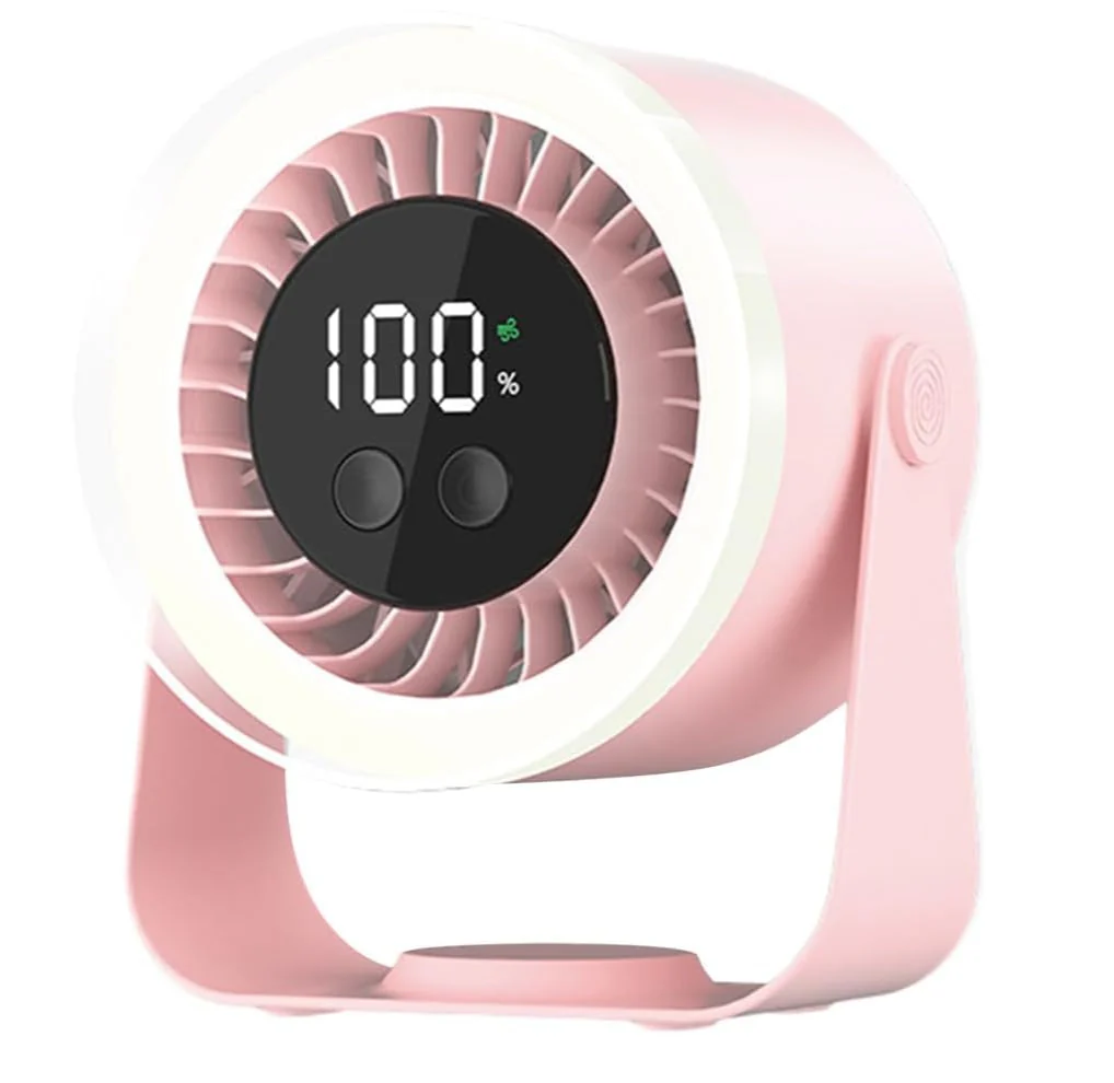 Quiet Desk Fan 10-Speed USB Rechargeable 3600mAh Portable - Image 6