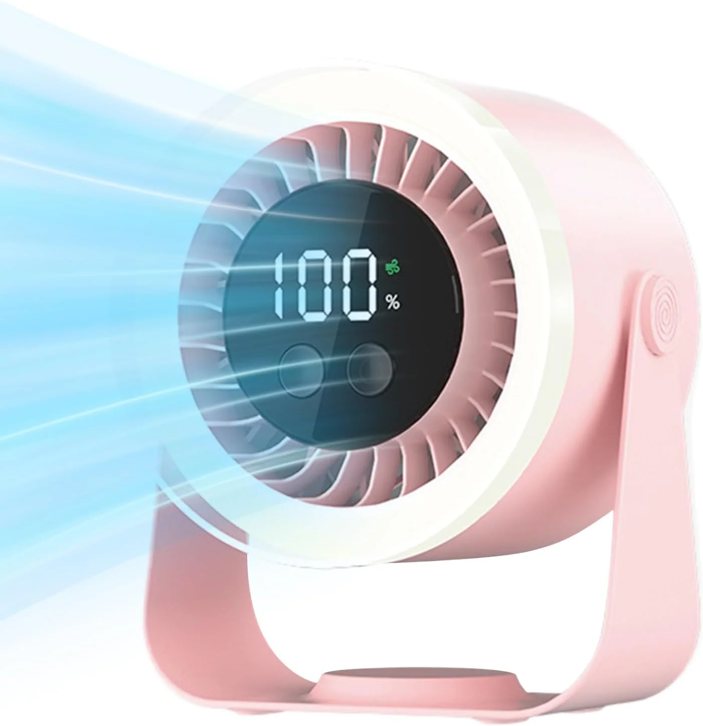 Quiet Desk Fan 10-Speed USB Rechargeable 3600mAh Portable - Image 8