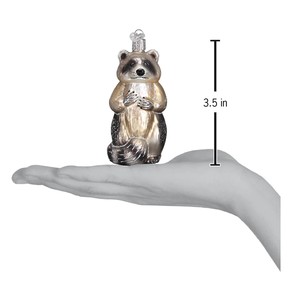 Raccoon Ornament 3.5 x 1.75 x 2 Inches - Image 7