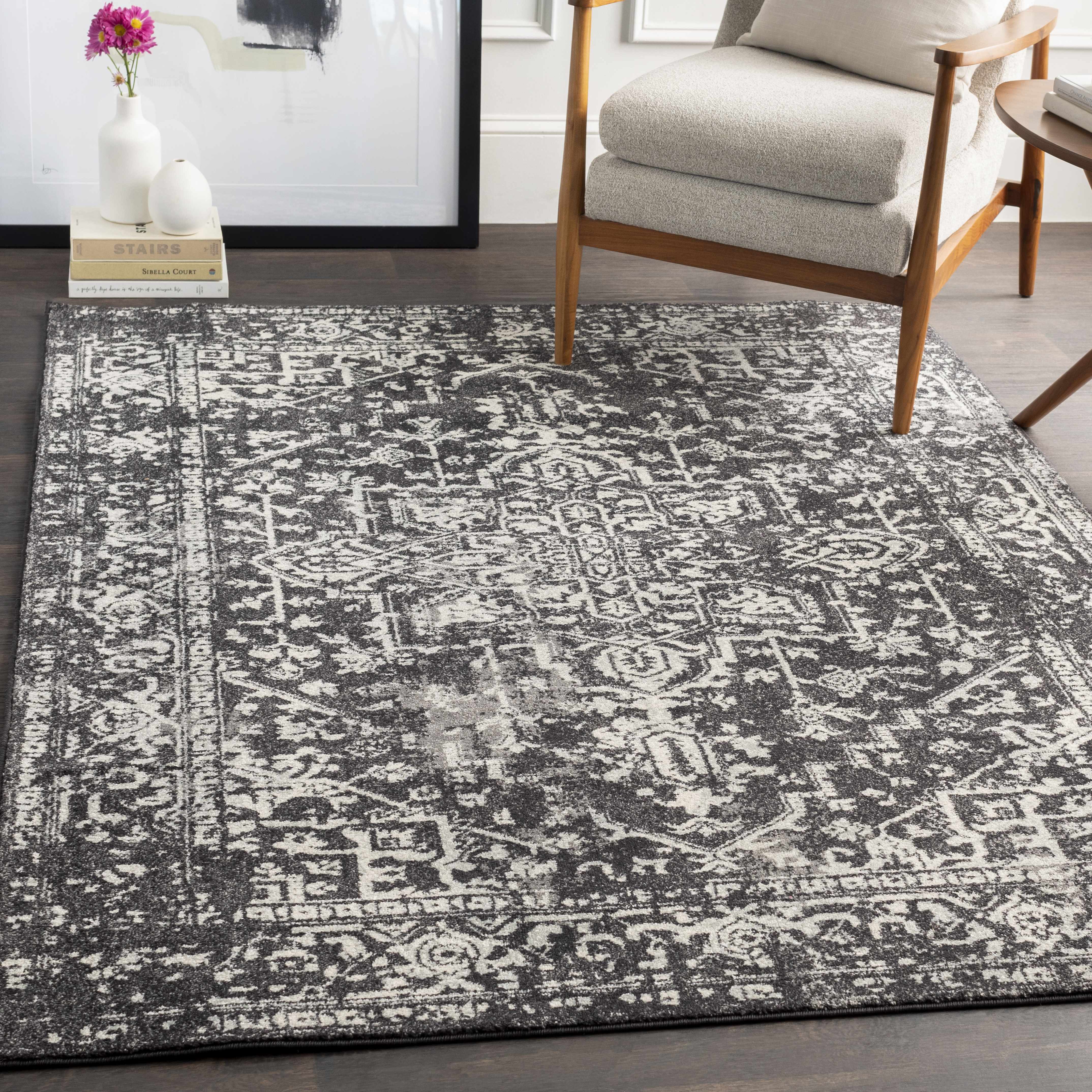 Rachel Black Area Rug - Image 2