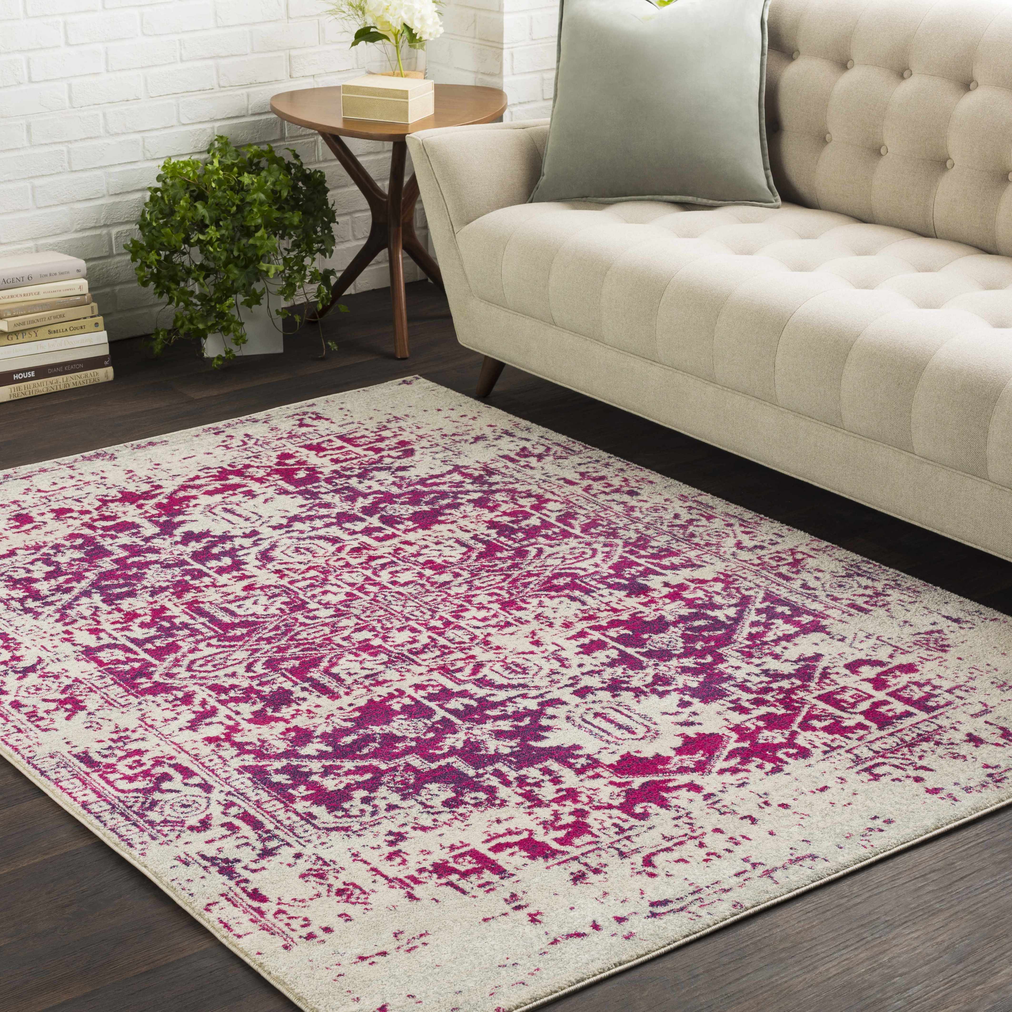 Rachel Burgundy Area Rug - Clearance - Image 2