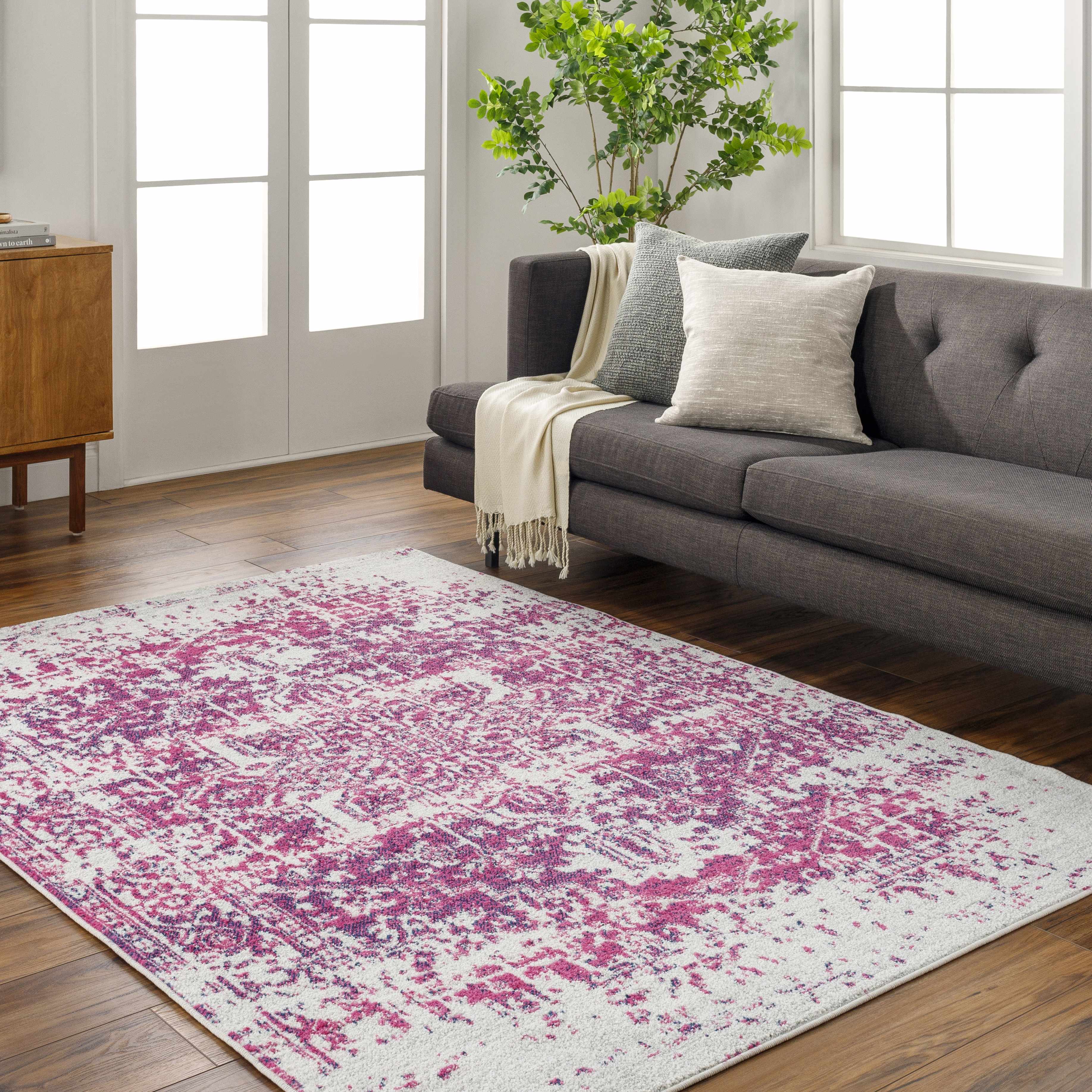 Rachel Burgundy Area Rug - Clearance - Image 9