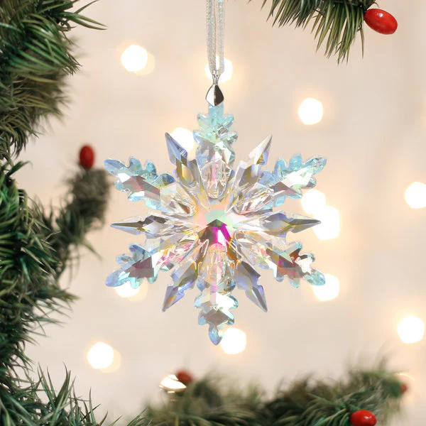 Radiant Crystal Snowflake Ornament - Image 2