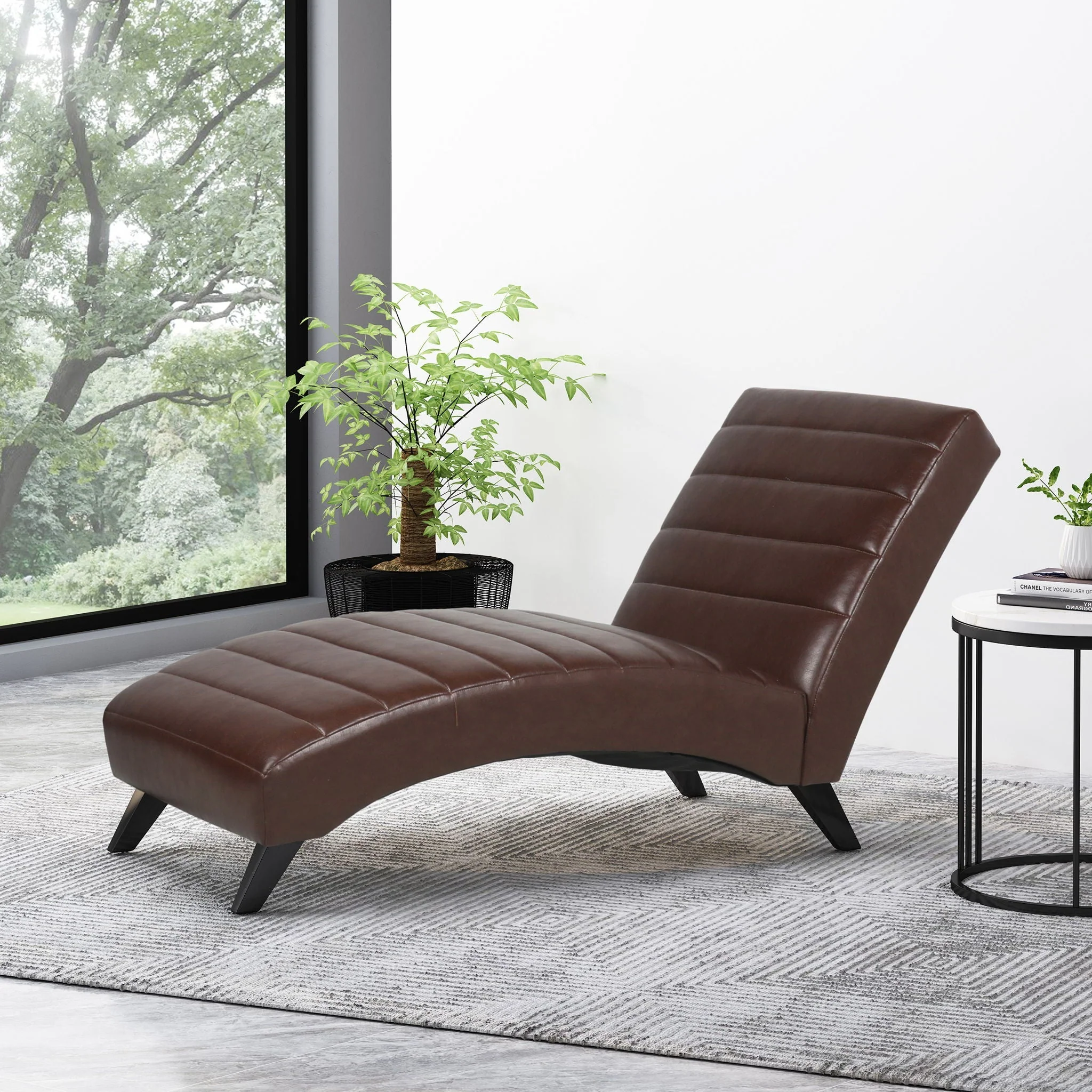 Radiantique Chaise Lounge With A Curvaceous Structure - Image 5
