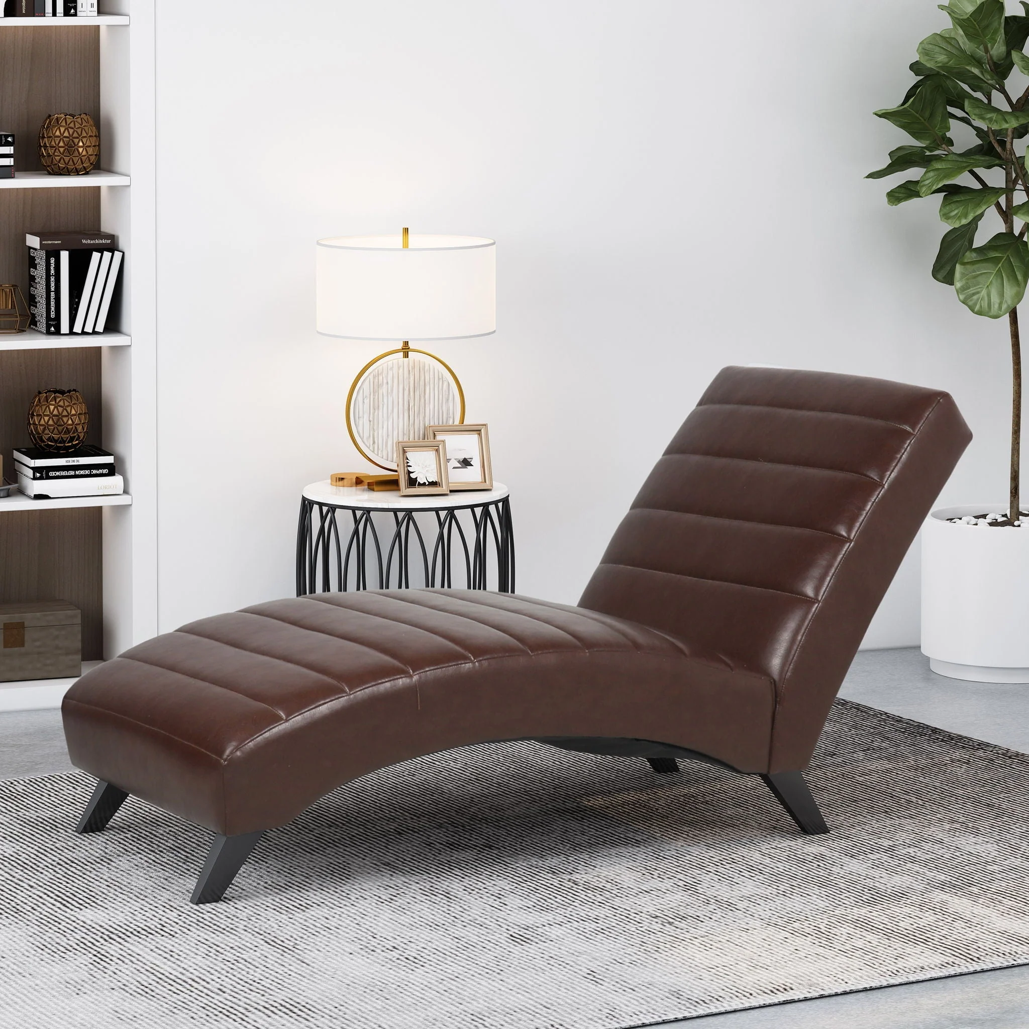 Radiantique Chaise Lounge With A Curvaceous Structure - Image 6