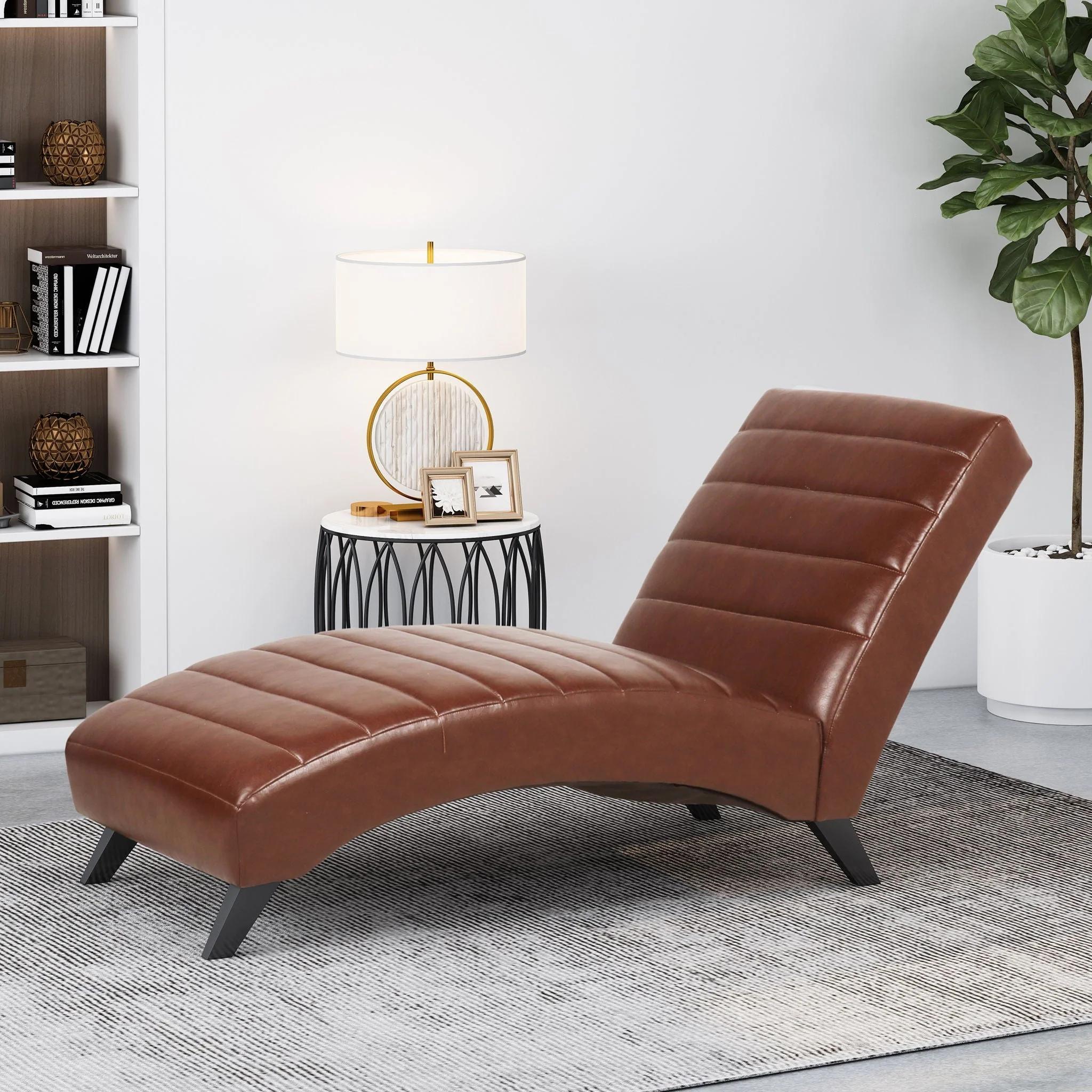Radiantique Chaise Lounge With A Curvaceous Structure - Image 8