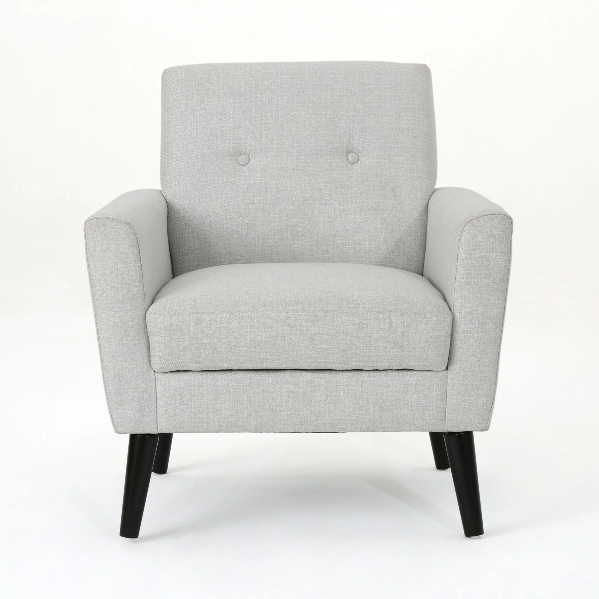 Radiantize Upholstered Fabric Club Chair With Square-Off Back And Button Tufted - Image 7