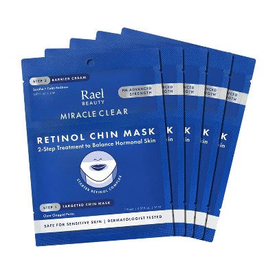Rael Beauty Miracle Clear Retinol Chin Masks 5ct - Image 2