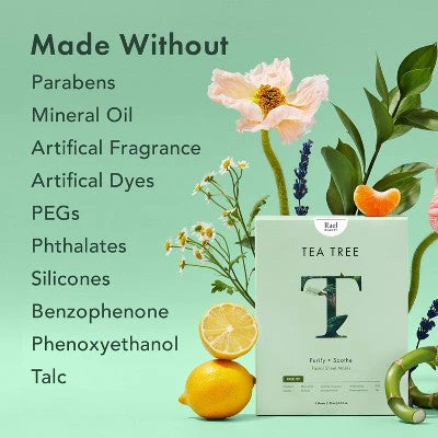 Rael Beauty Tea Tree Facial Sheet Mask 5ct/4.2oz - New - Image 8