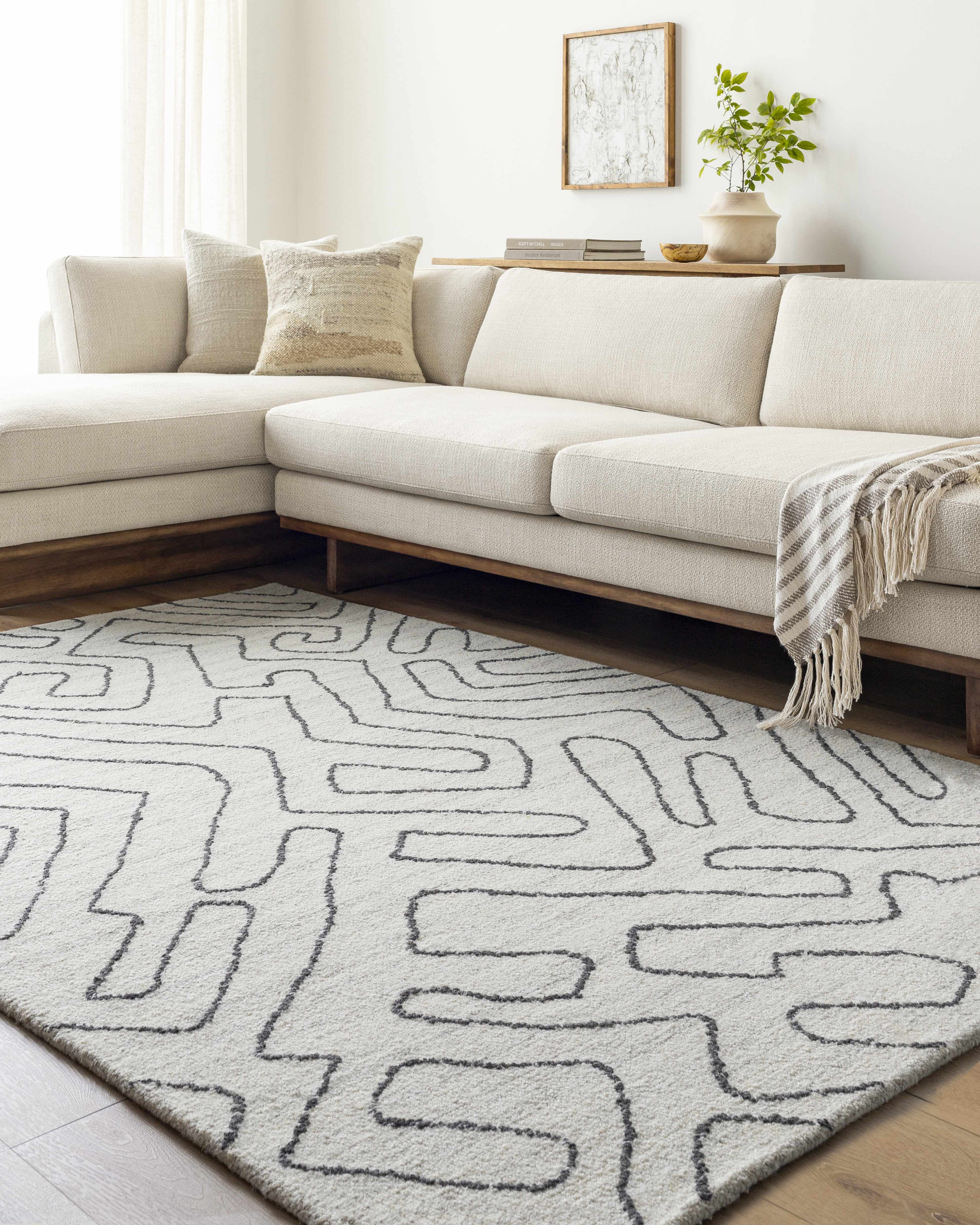 Raffi Ivory Area Rug - Clearance - Image 2