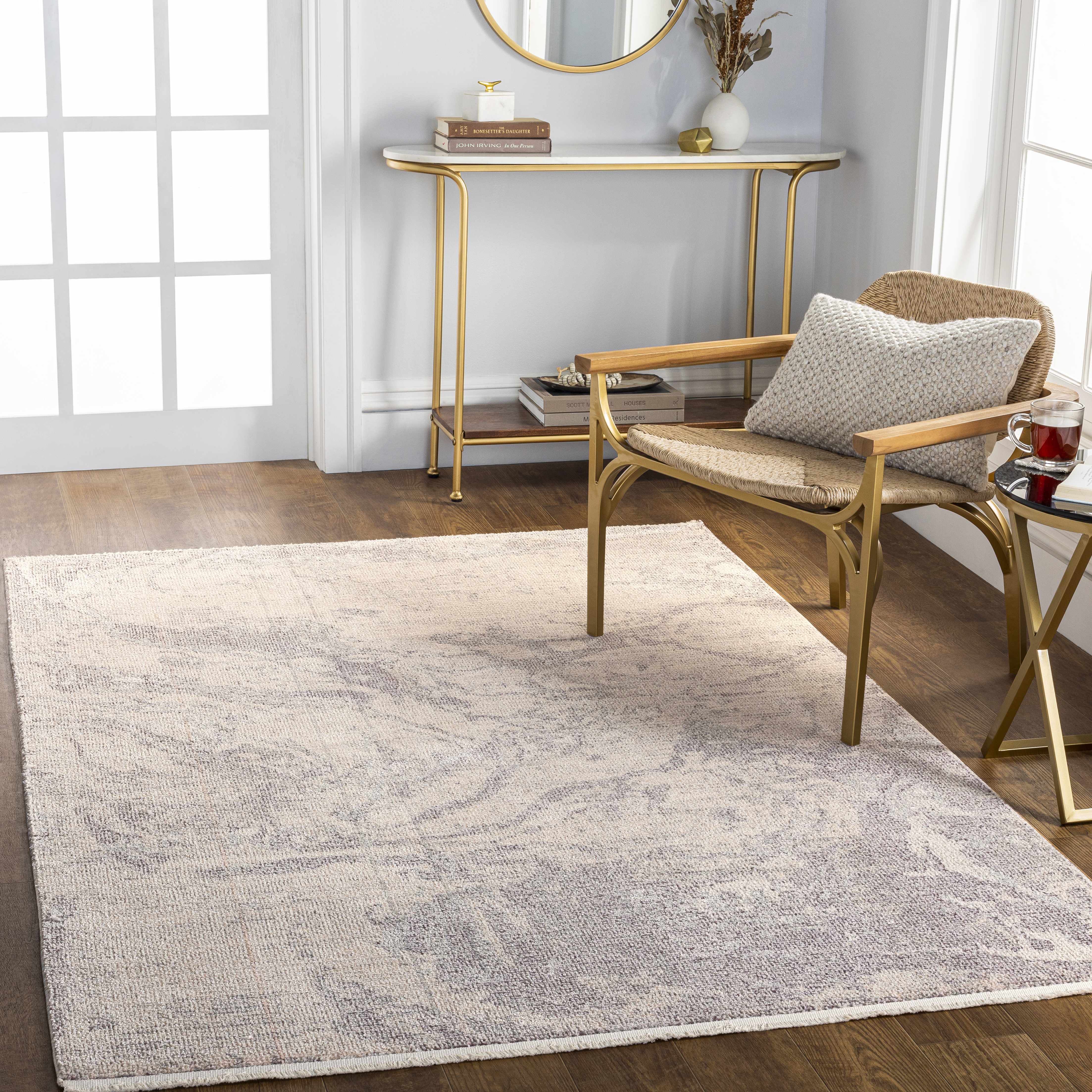 Rahm Ivory Marble Area Rug - Clearance - Image 2