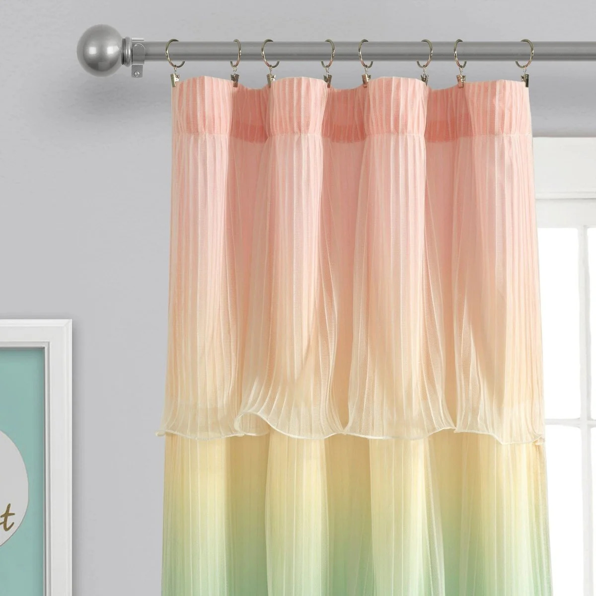 Rainbow Ombre Nerina Window Curtains - Image 2