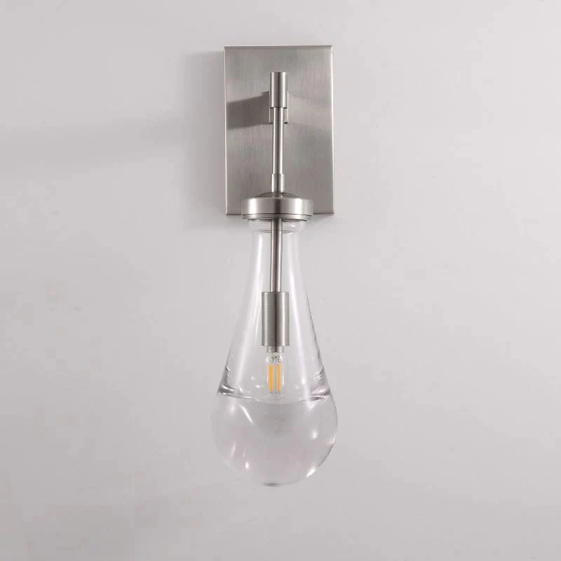 Raindrop Glass Wall Sconce E12 Dimmable 17.75" Modern Light Fixture - Image 15