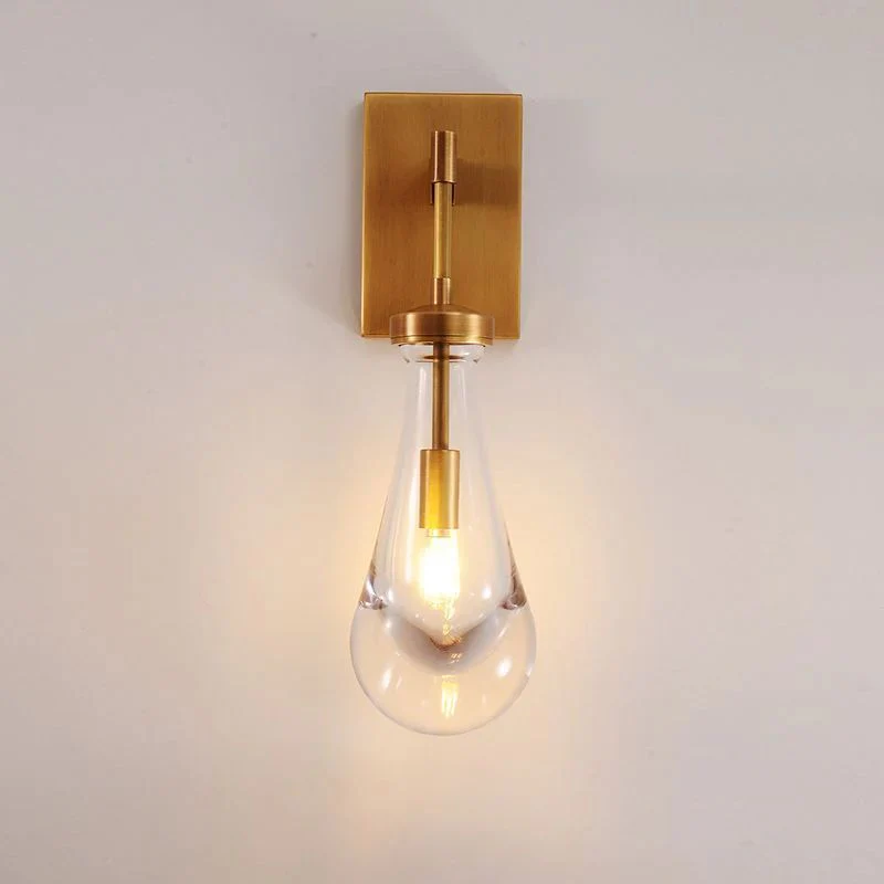 Raindrop Glass Wall Sconce E12 Dimmable 17.75" Modern Light Fixture - Image 4