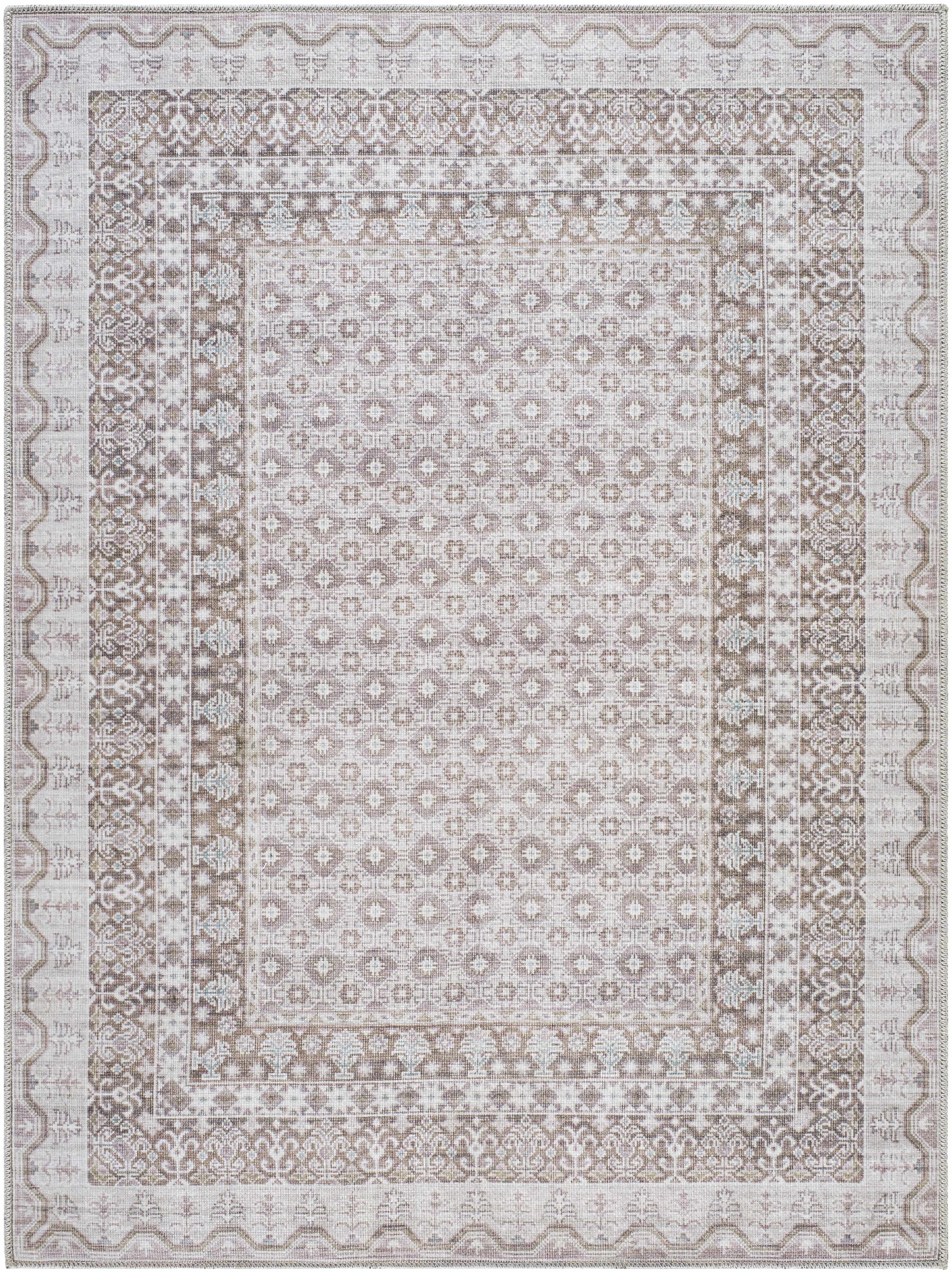 Rainier Brown Washable Rug | Our PNW Home X Livabliss