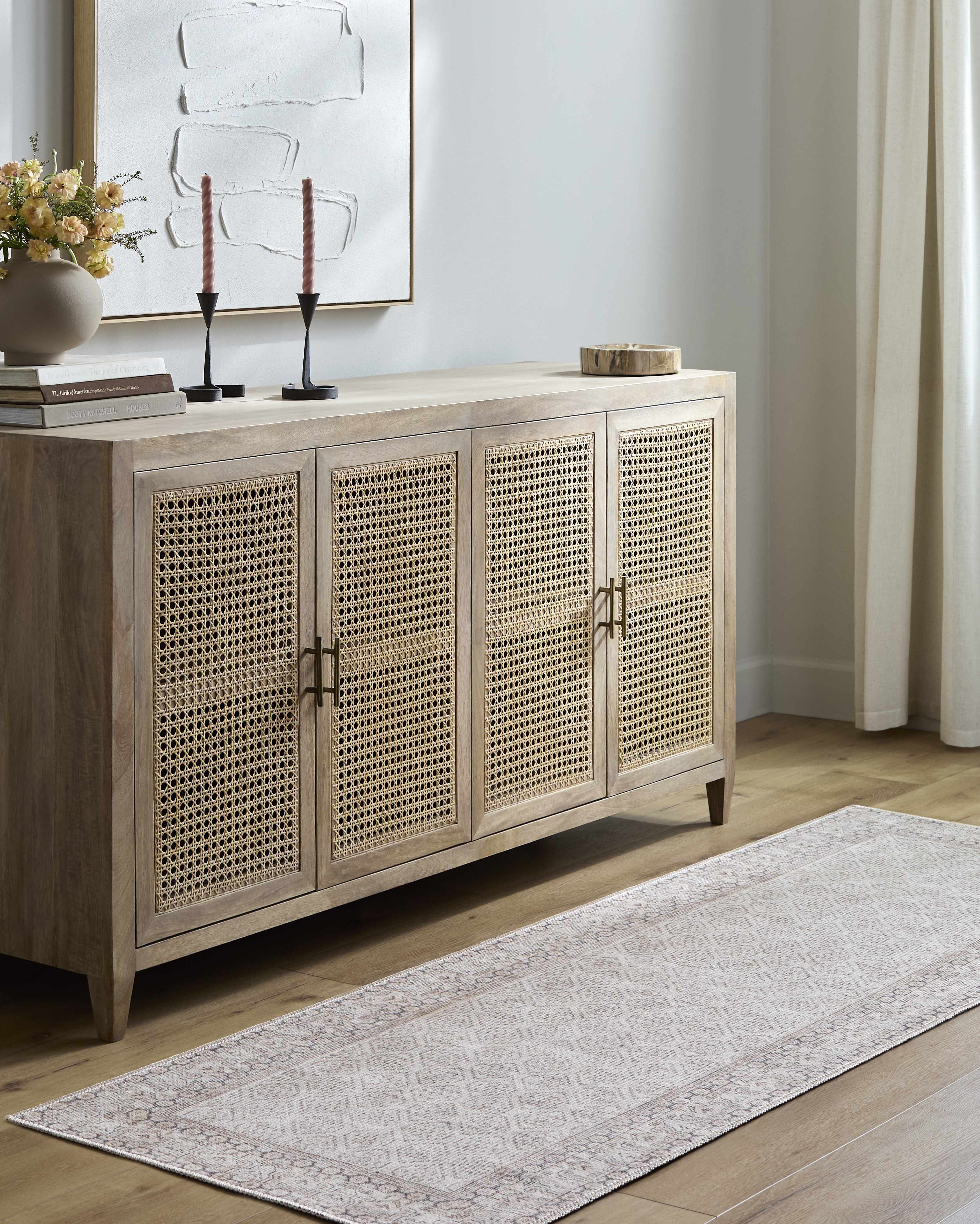 Rainier Cottage Border Beige Washable Rug | Our PNW Home X Livabliss - Image 3
