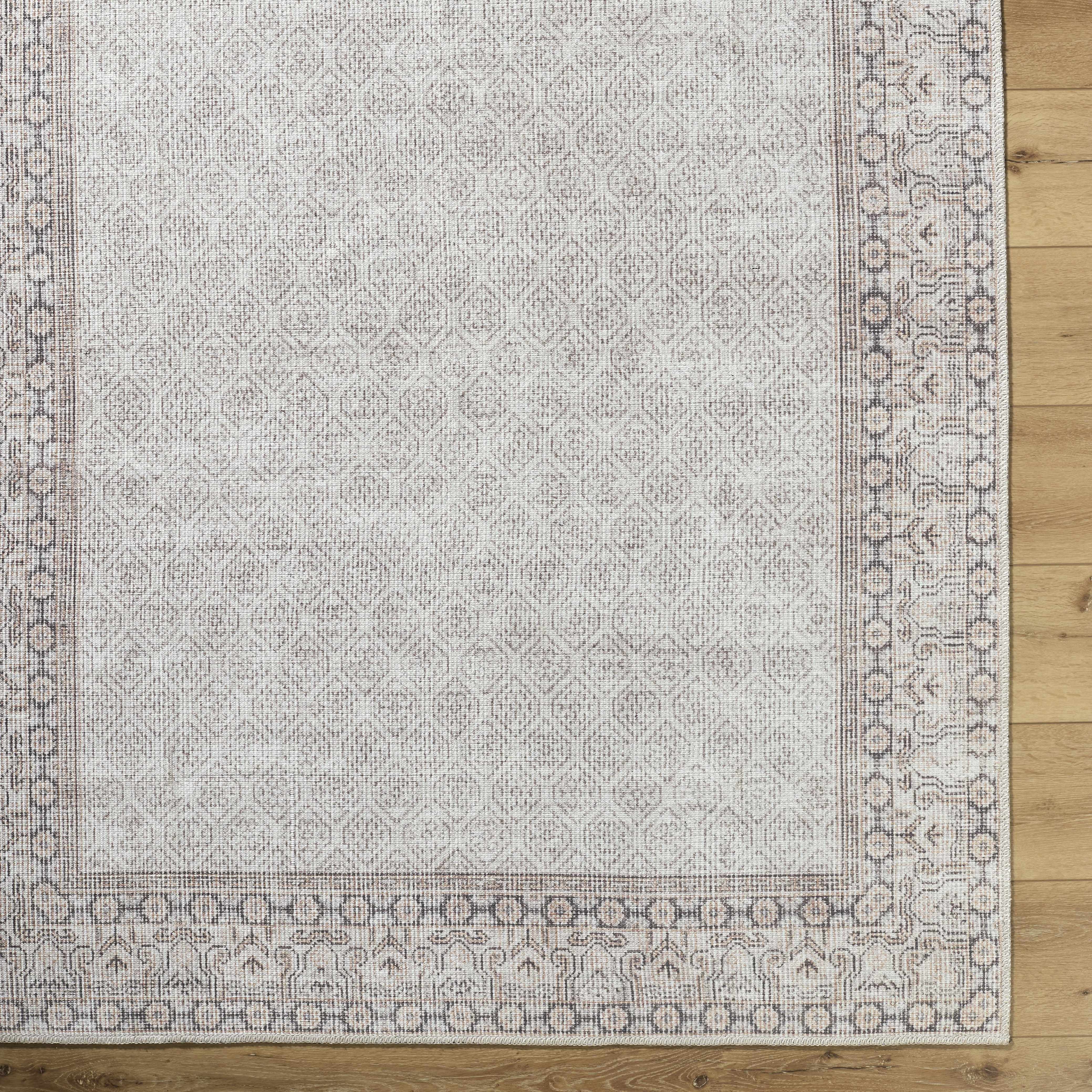 Rainier Cottage Border Beige Washable Rug | Our PNW Home X Livabliss - Image 8
