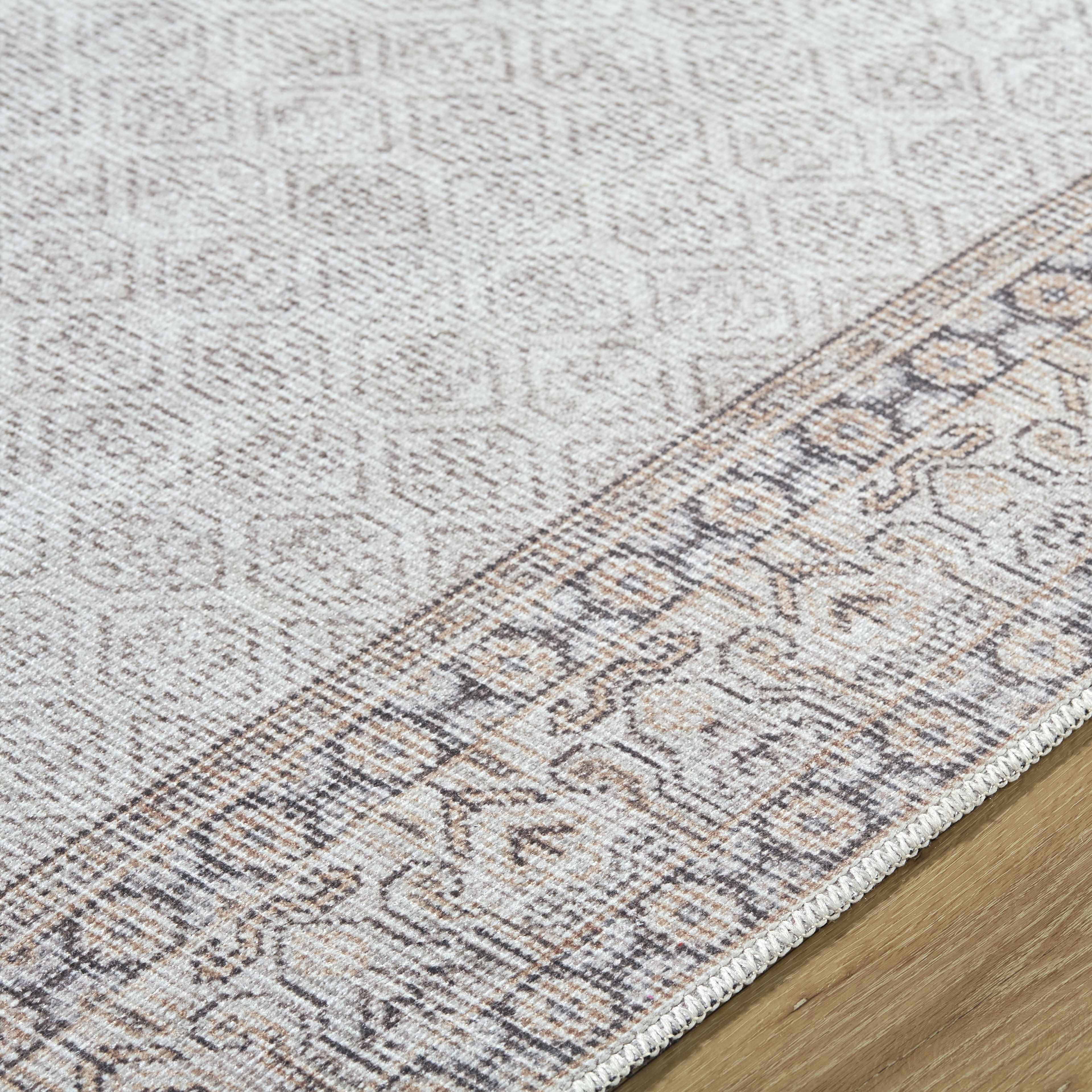Rainier Cottage Border Beige Washable Rug | Our PNW Home X Livabliss - Image 9