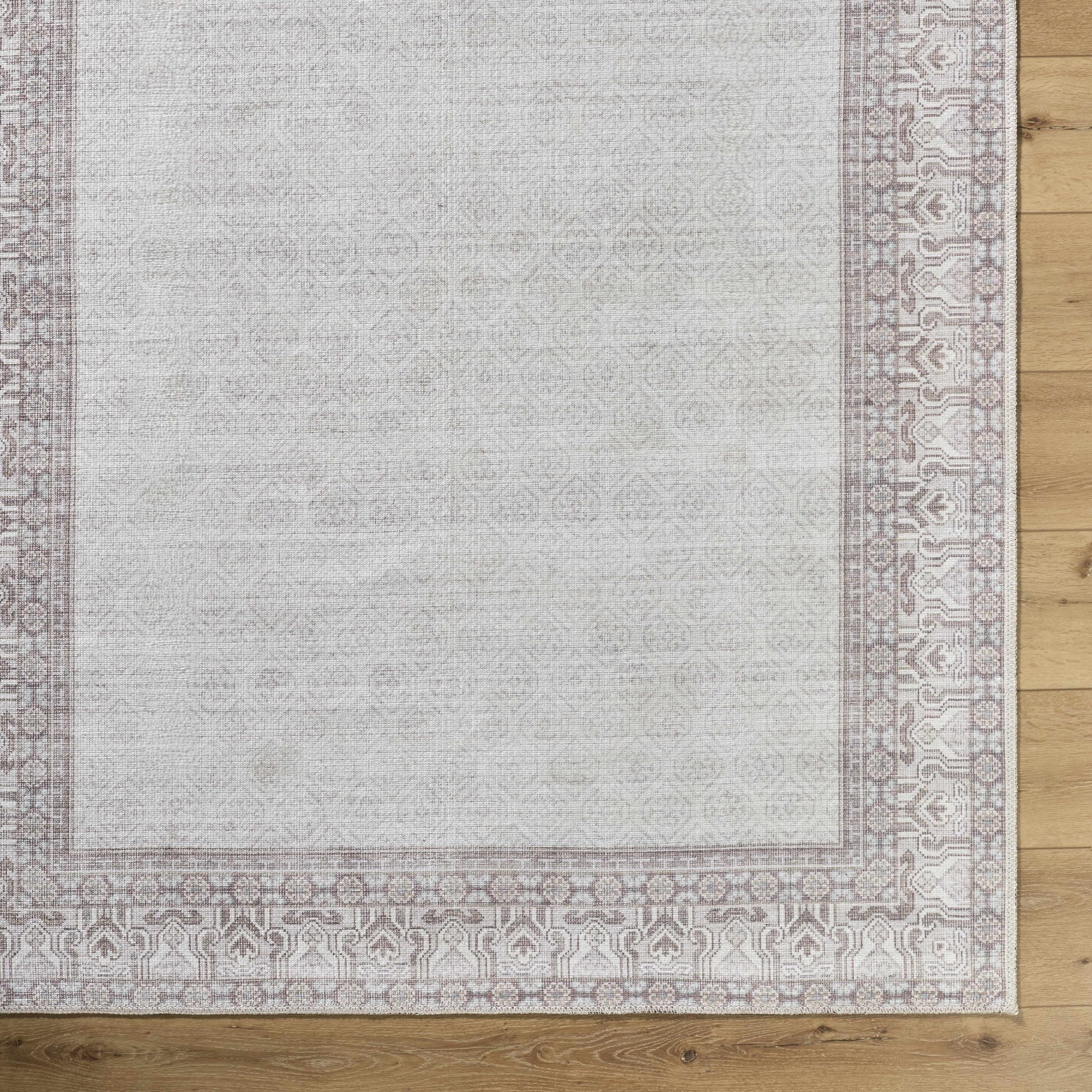 Rainier Cottage Border Brown Washable Rug | Our PNW Home X Livabliss - Image 5