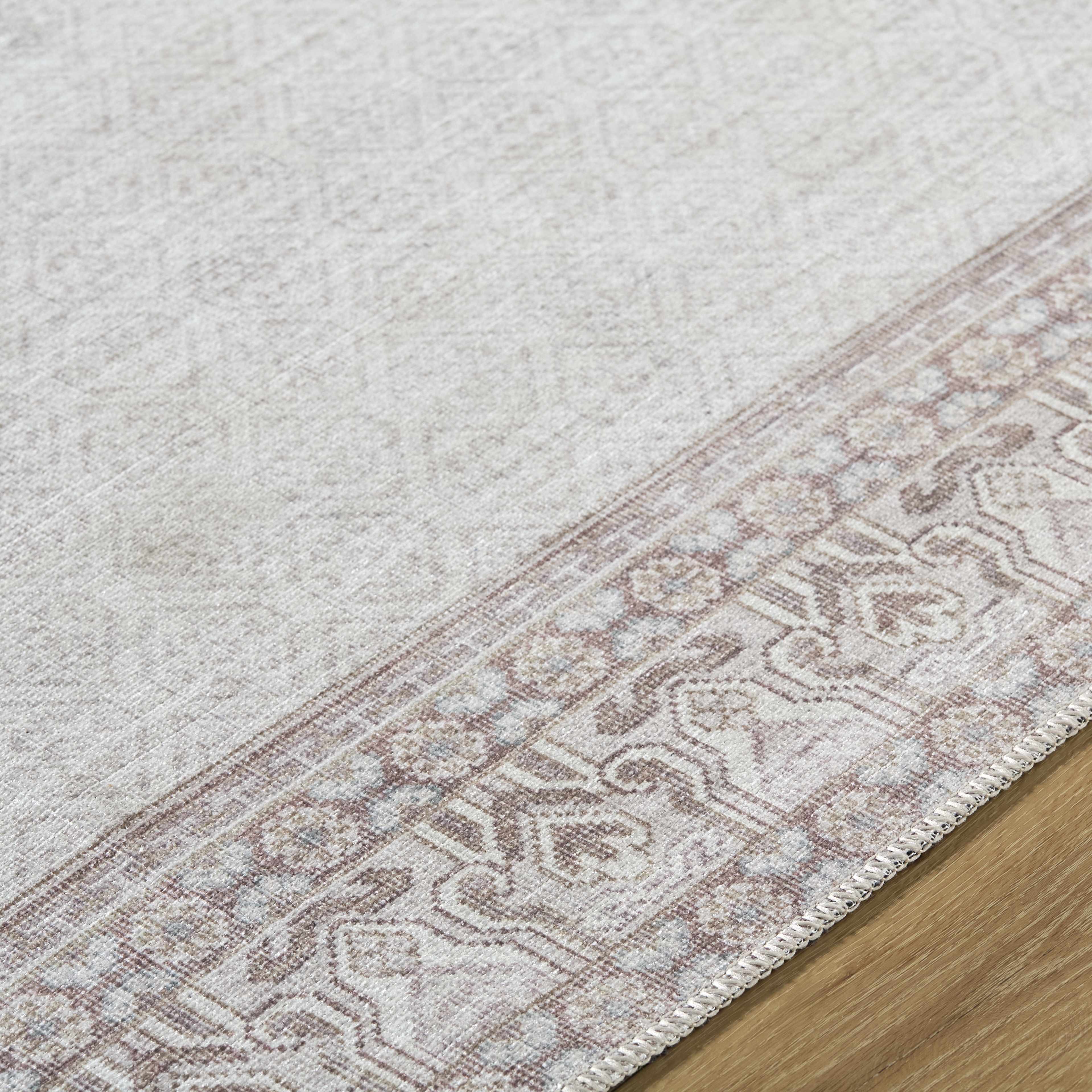 Rainier Cottage Border Brown Washable Rug | Our PNW Home X Livabliss - Image 6