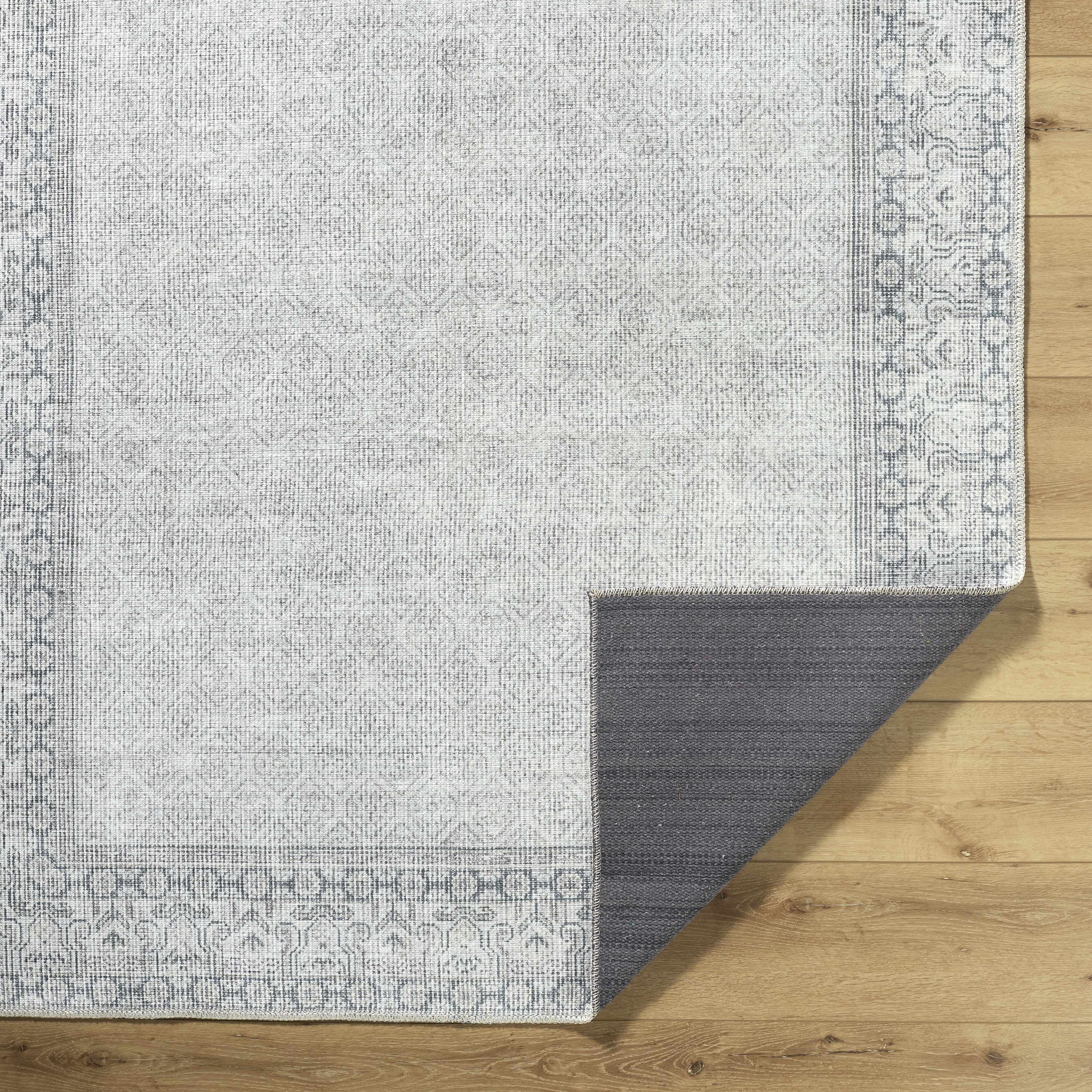 Rainier Cottage Border Gray Washable Rug | Our PNW Home X Livabliss - Image 4