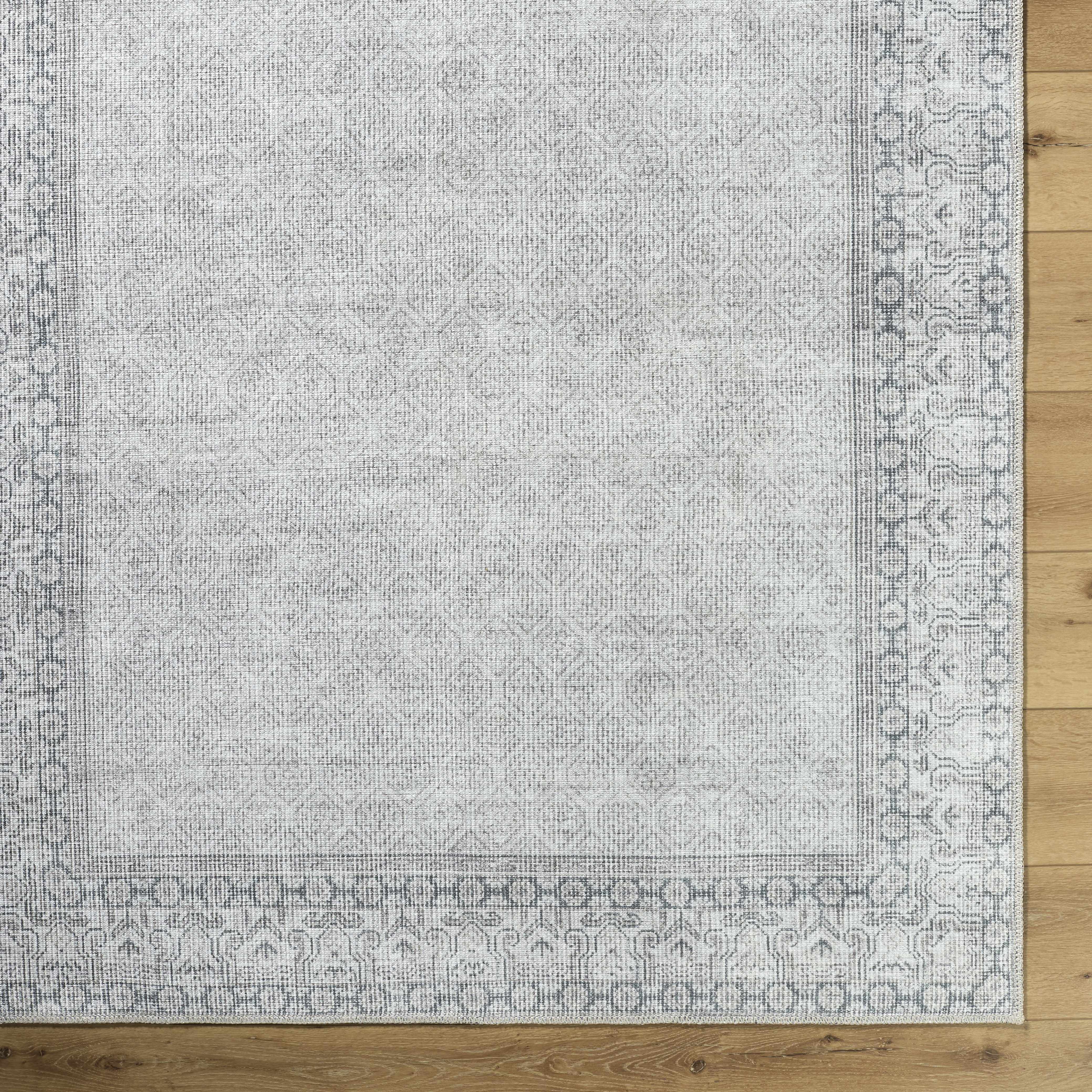Rainier Cottage Border Gray Washable Rug | Our PNW Home X Livabliss - Image 5