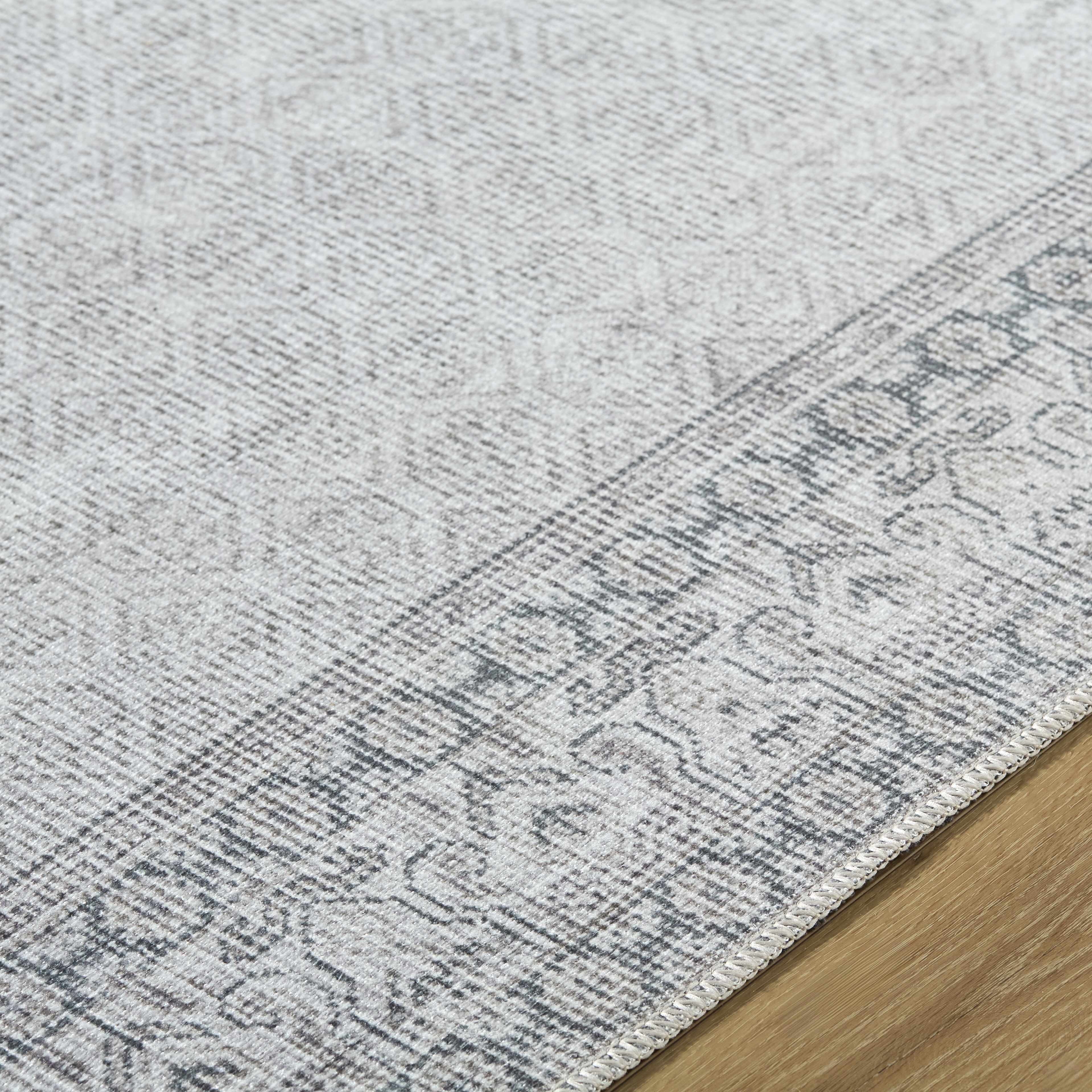 Rainier Cottage Border Gray Washable Rug | Our PNW Home X Livabliss - Image 6