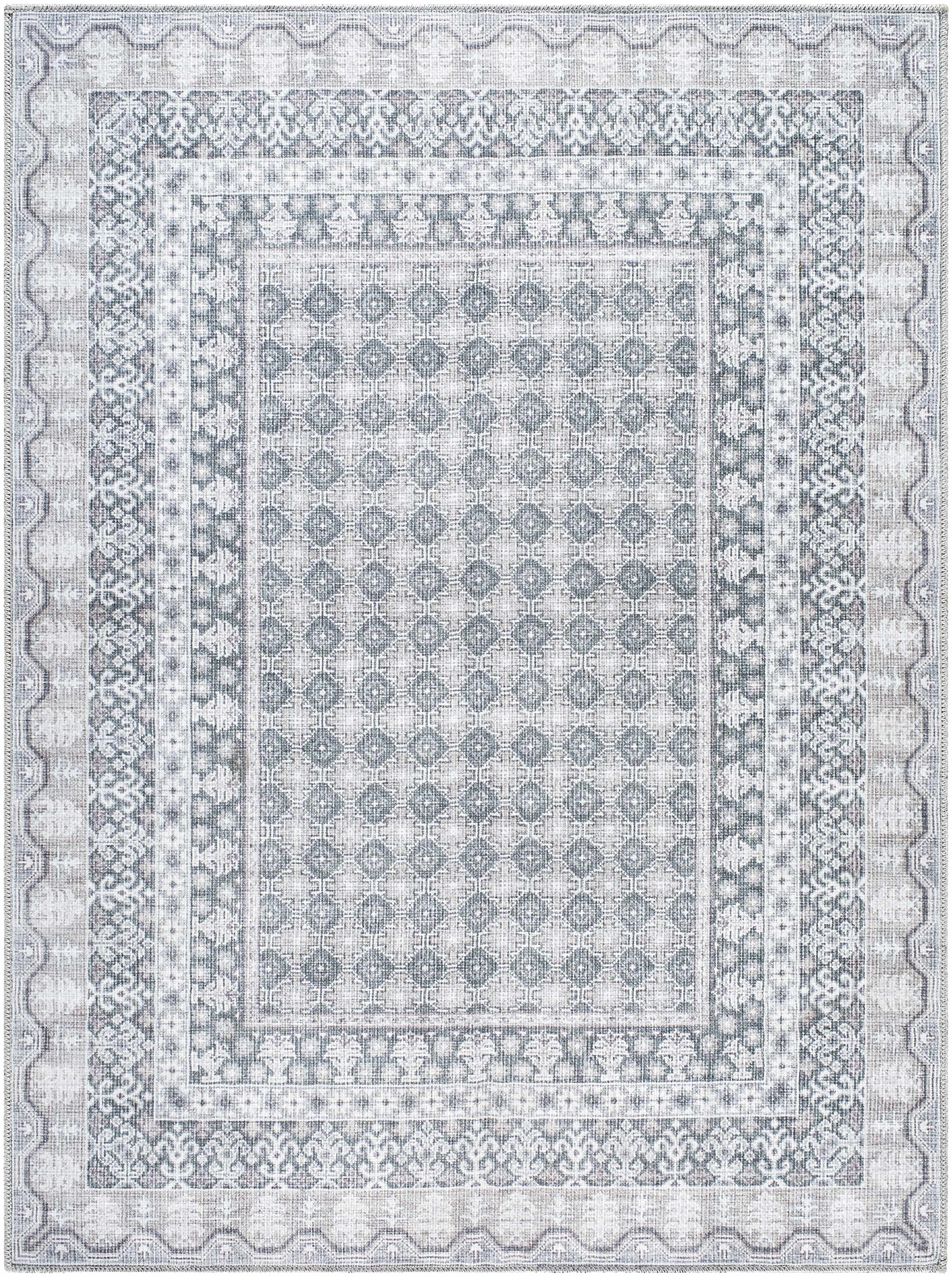 Rainier Gray Washable Rug | Our PNW Home X Livabliss