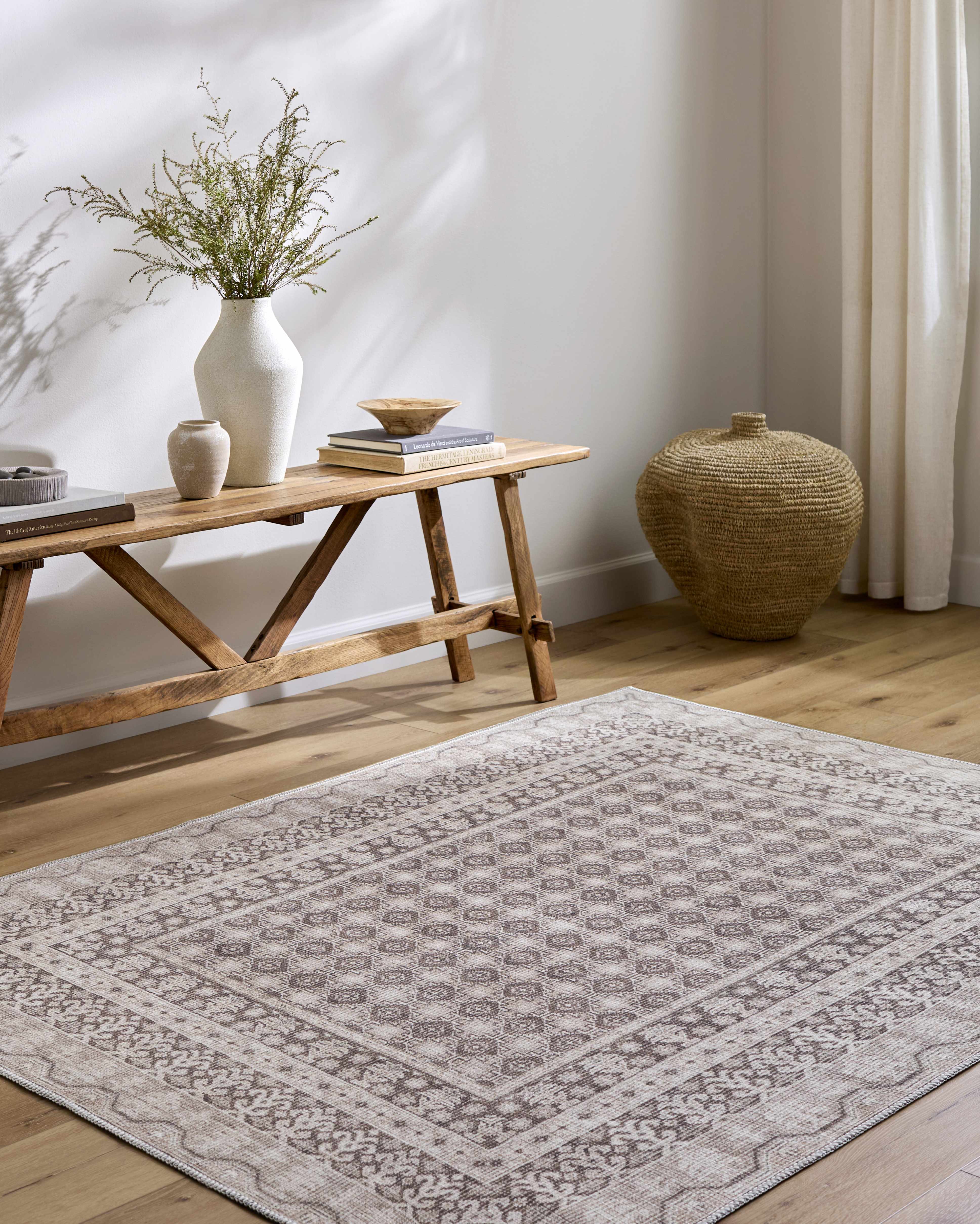 Rainier Light Brown Washable Rug | Our PNW Home X Livabliss - Image 2