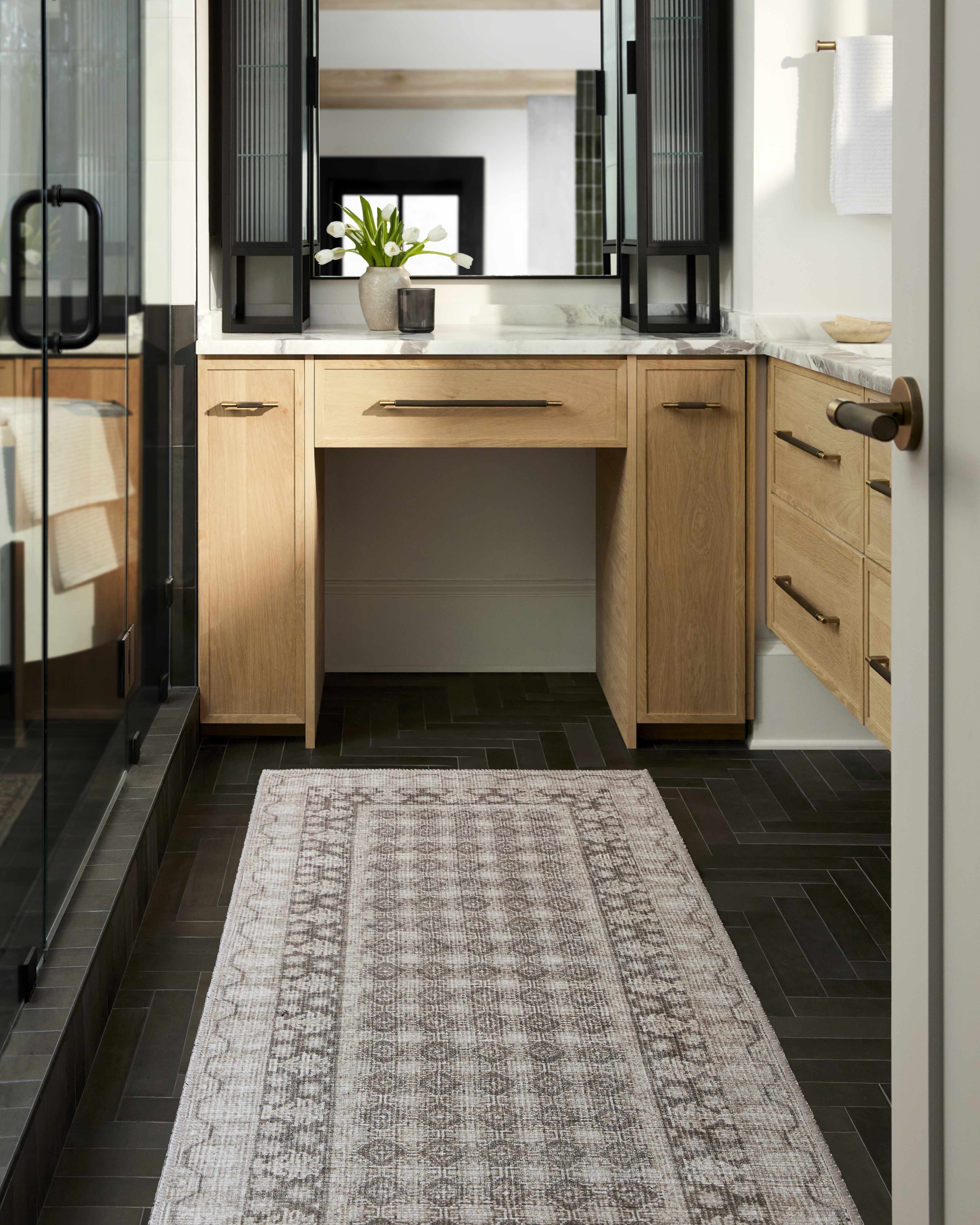 Rainier Light Brown Washable Rug | Our PNW Home X Livabliss - Image 9
