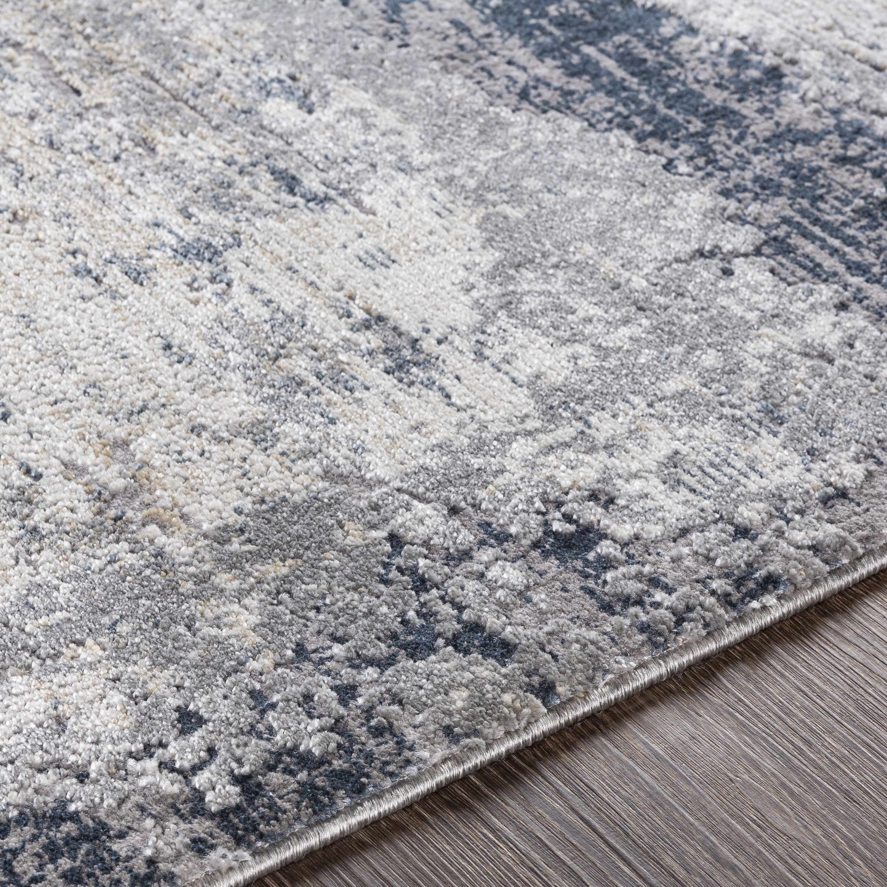 Rainworth Modern Slate Luxe Rug - Clearance - Image 4